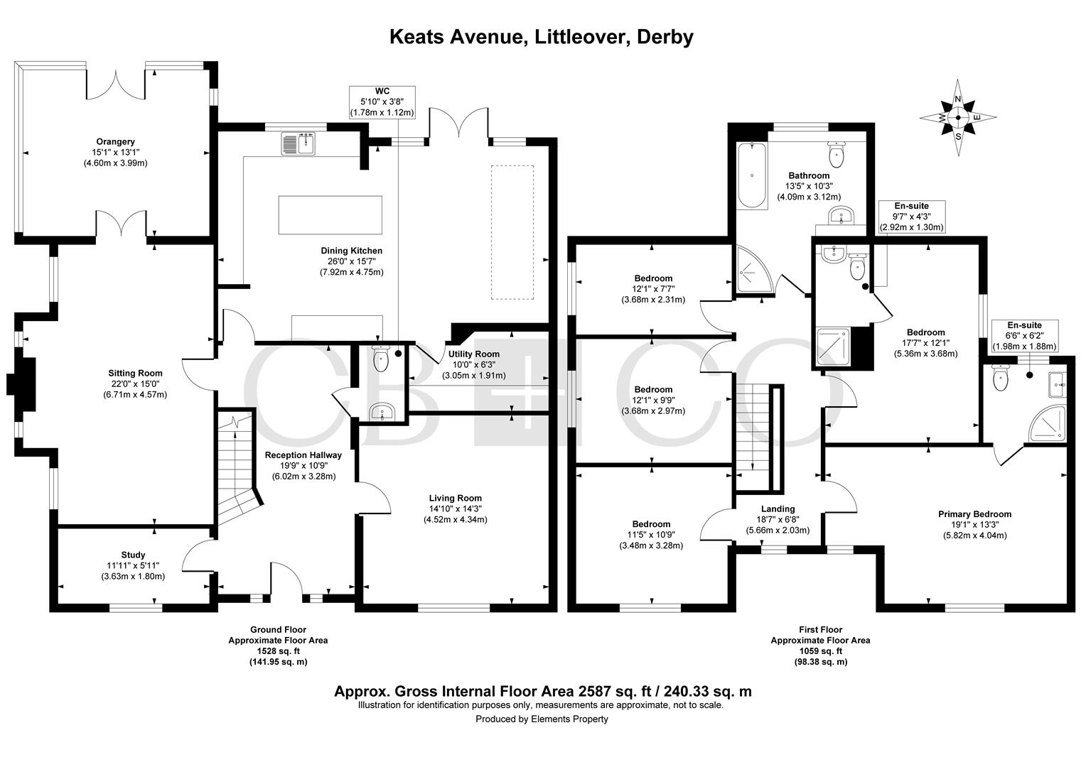 10, Keats Avenue, Derby floorplan