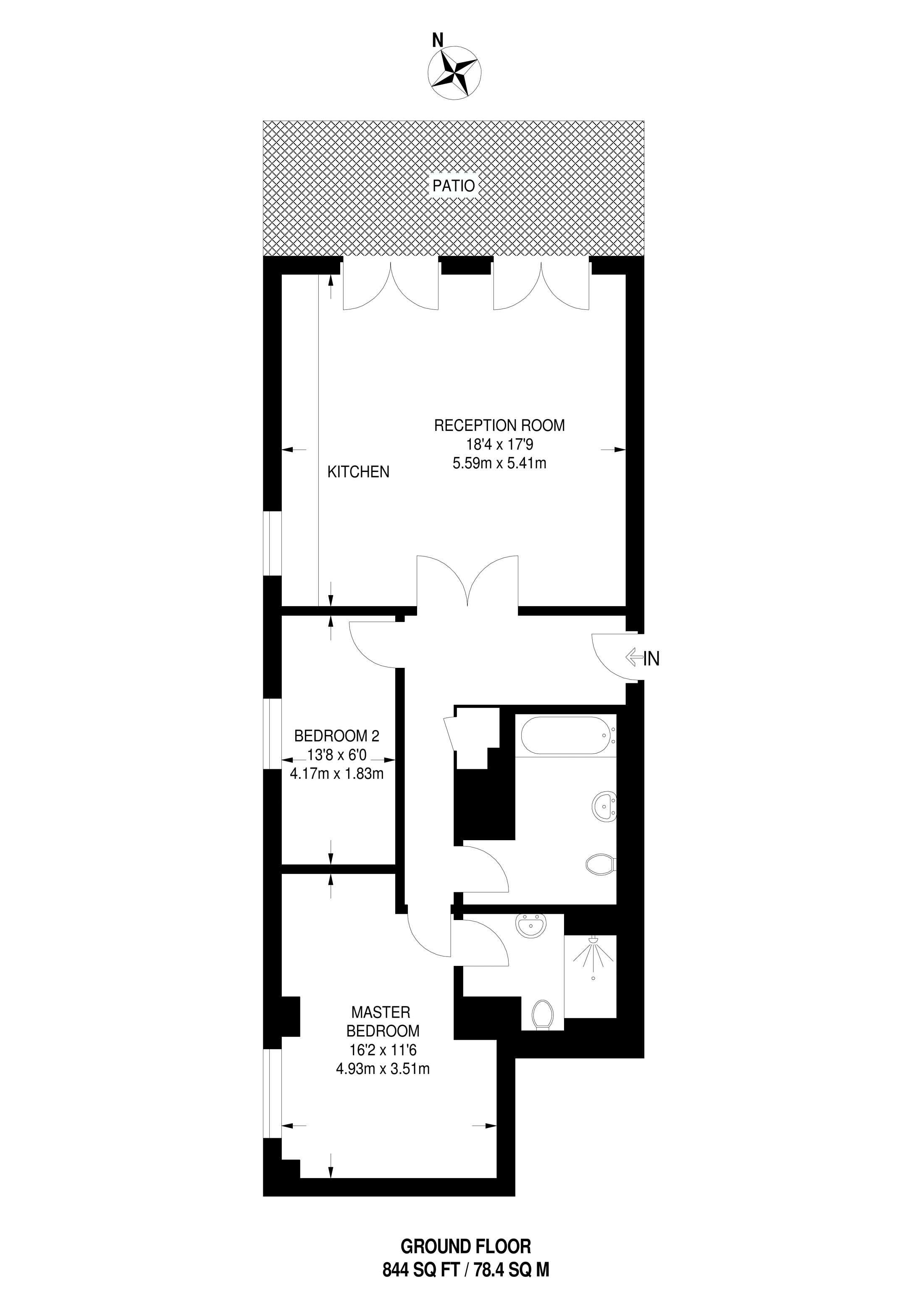 2 Bedrooms Flat to rent in Old Road, Blackheath SE13