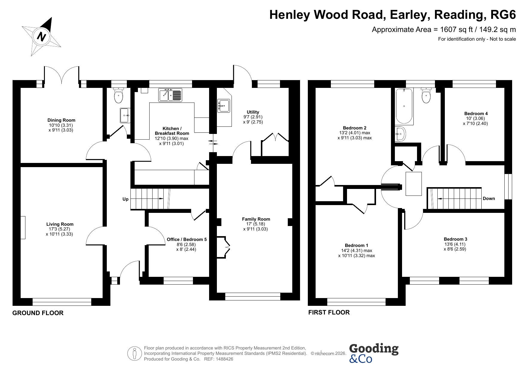 15, Henley Wood Road, Reading floorplan