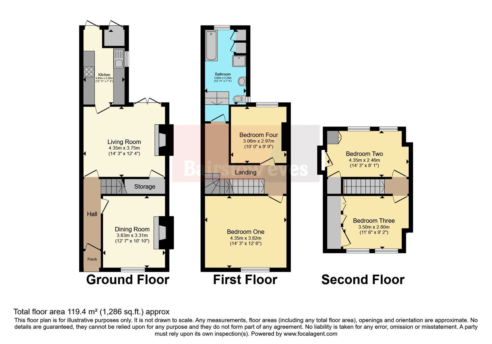 43, Oxford Road, Essex floorplan