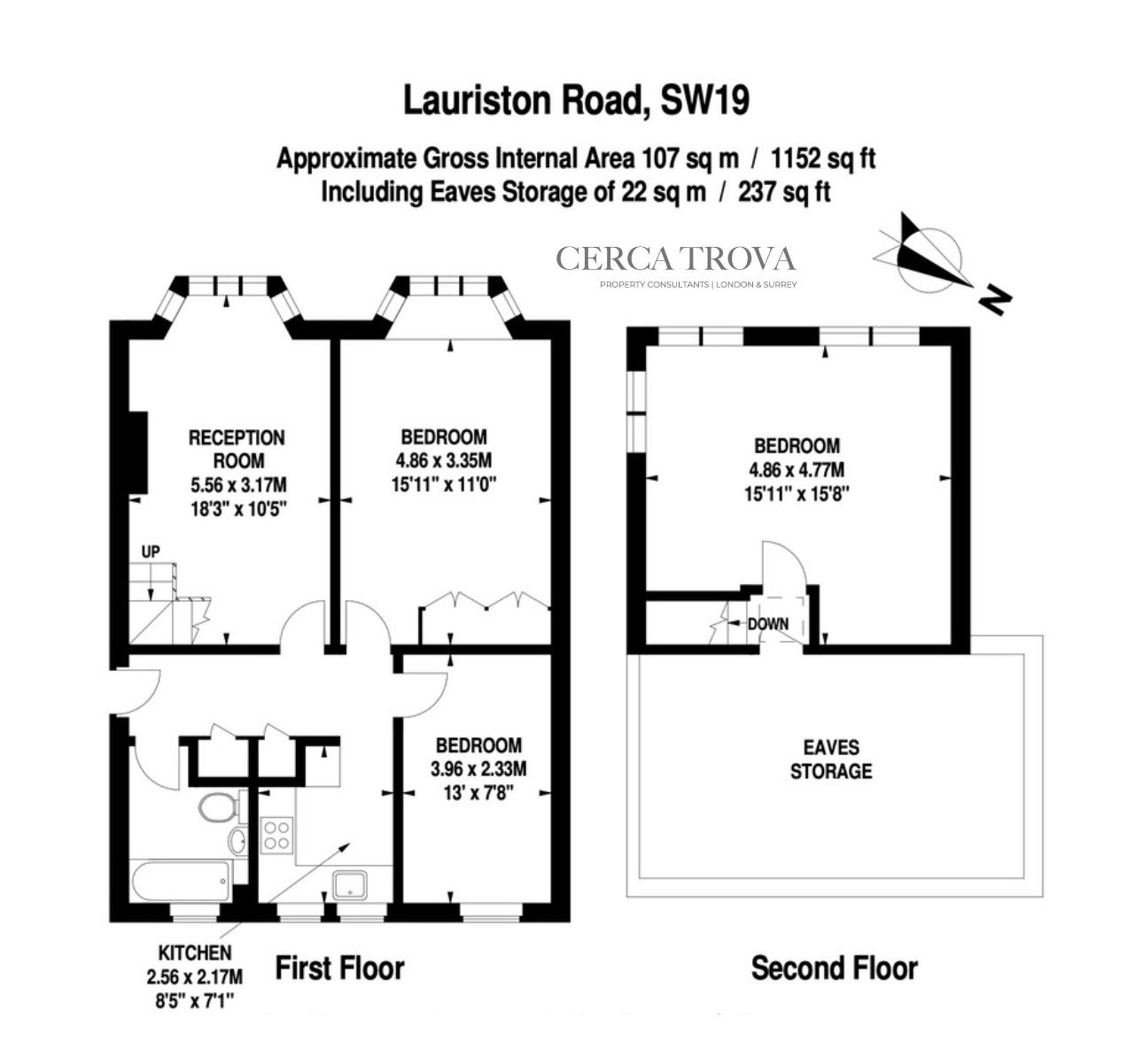 Lauriston Road, Wimbledon Village SW19, 1 bedroom duplex for sale