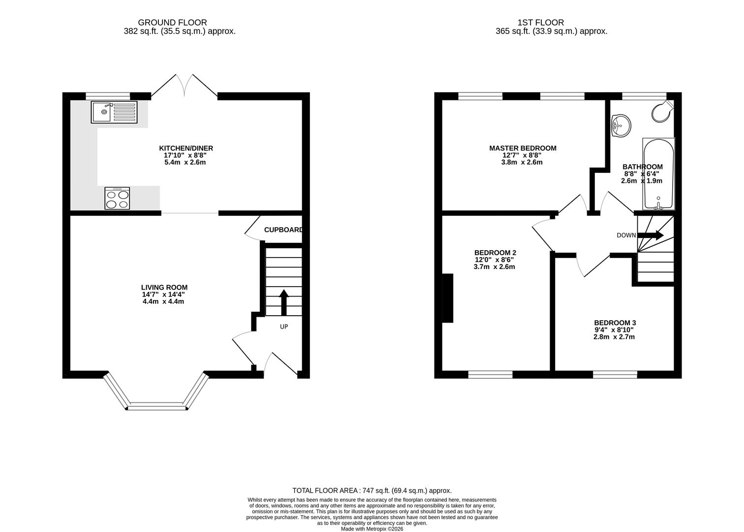 21, Links Road, Dorset floorplan