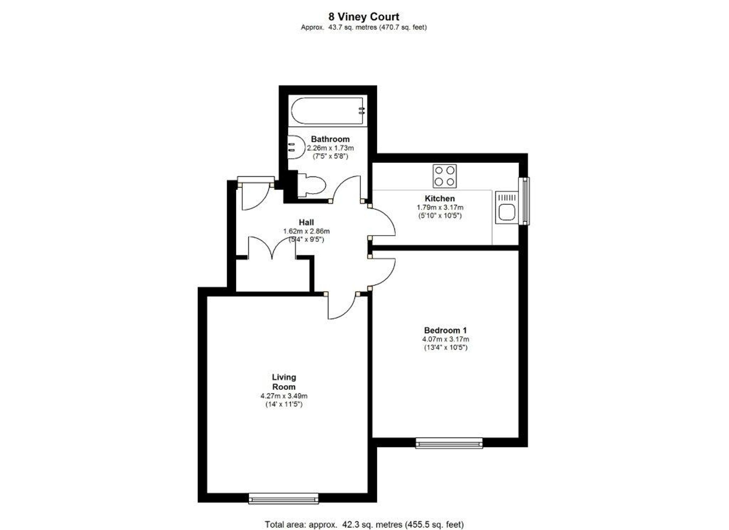 8 Viney Court 78 Kings Avenue, London floorplan