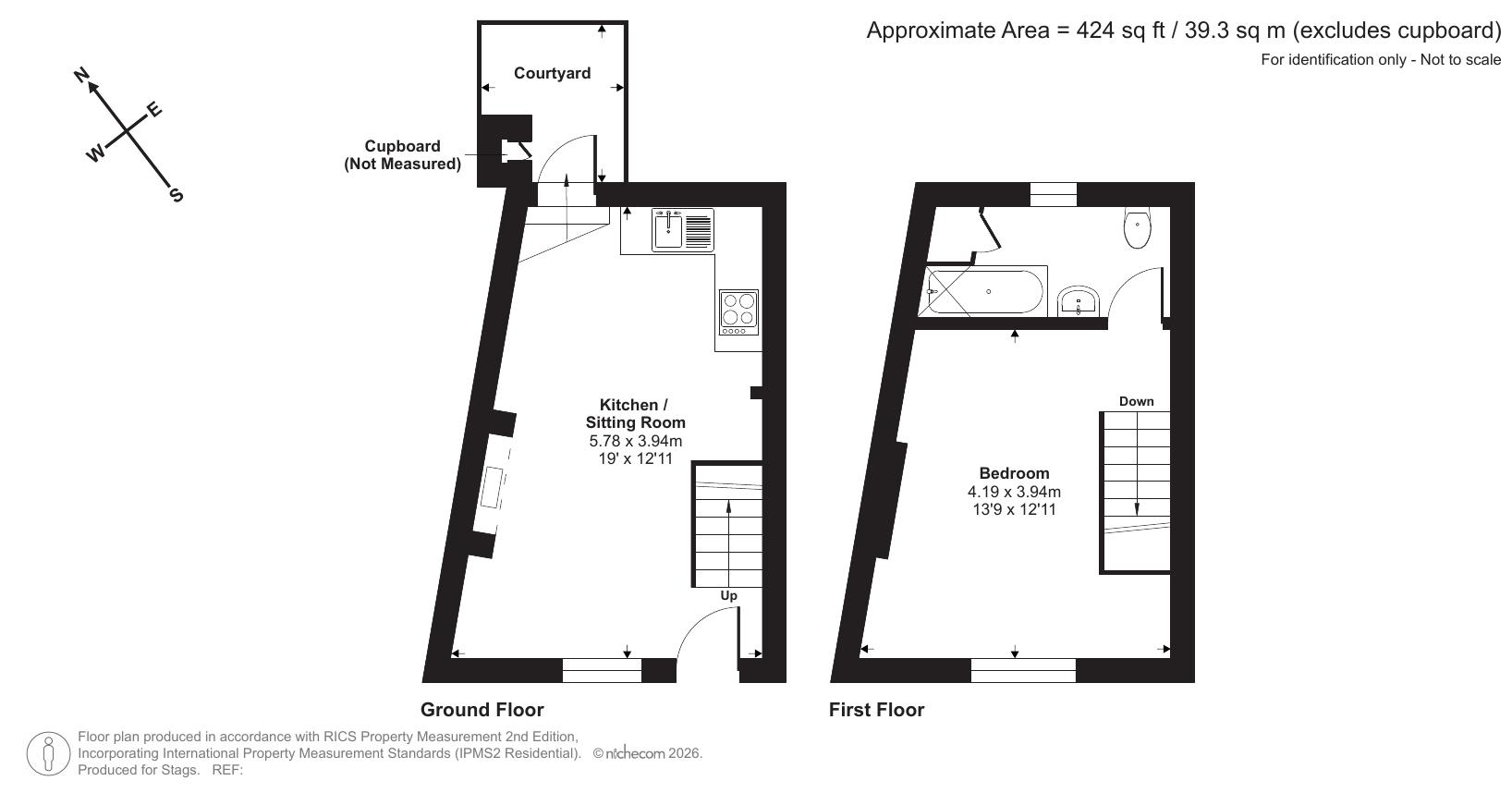 Little Stone, 6 High Street, Tiverton floorplan