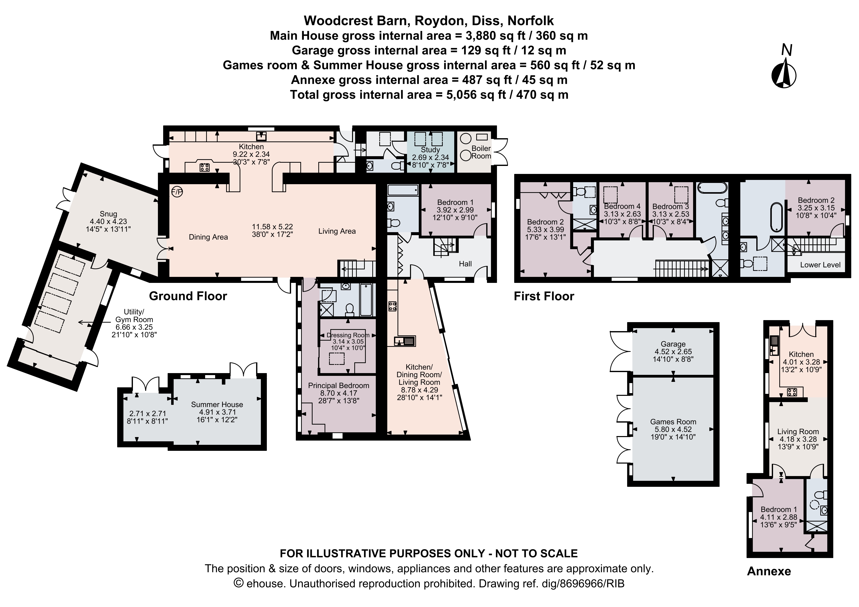 Woodcrest Barn,, Darrow Lane, Diss floorplan
