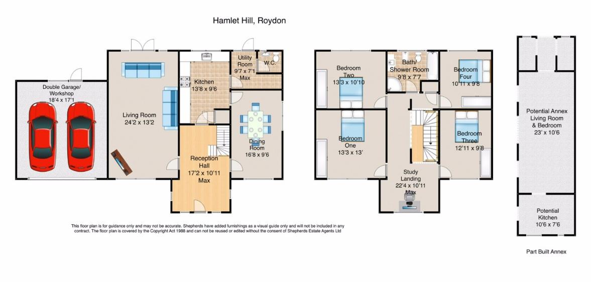 Dove House, Hamlet Hill, Roydon floorplan