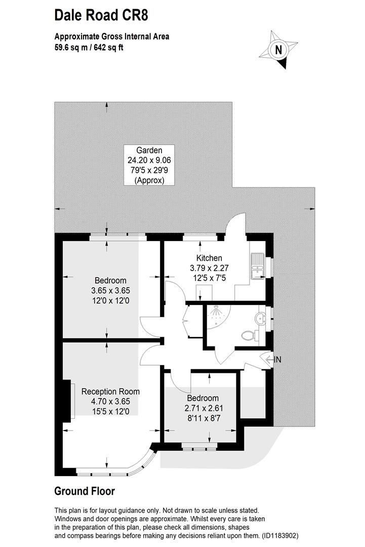 40, Dale Road, Purley floorplan