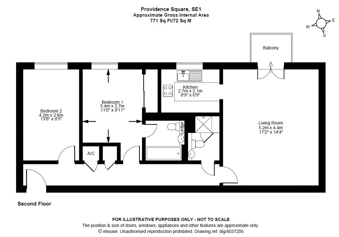 2 Bedrooms Flat to rent in Providence Square, London SE1