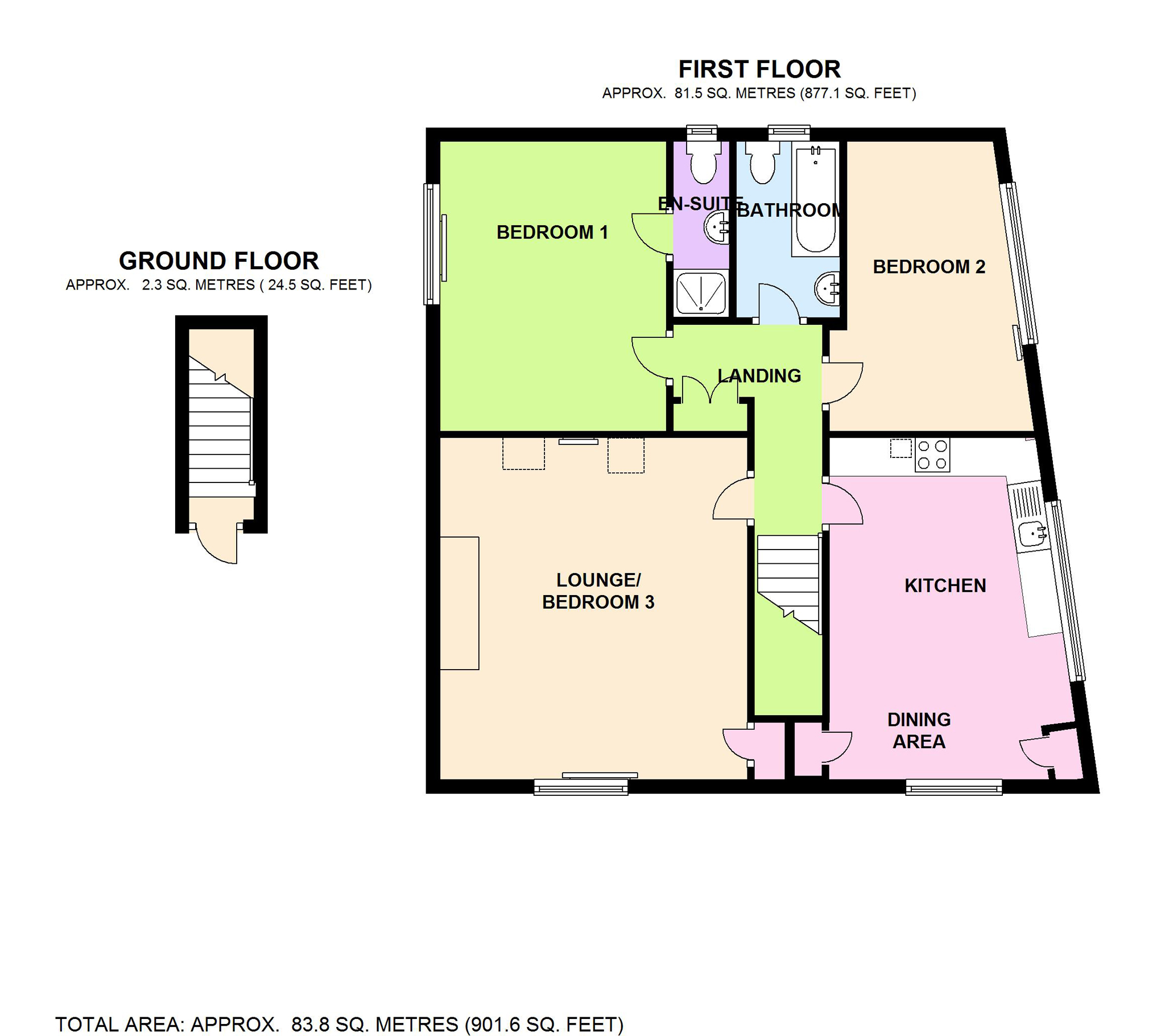 3 Bedrooms Flat to rent in Dormers Cottage, Bessels Green Road, Sevenoaks, Kent TN13