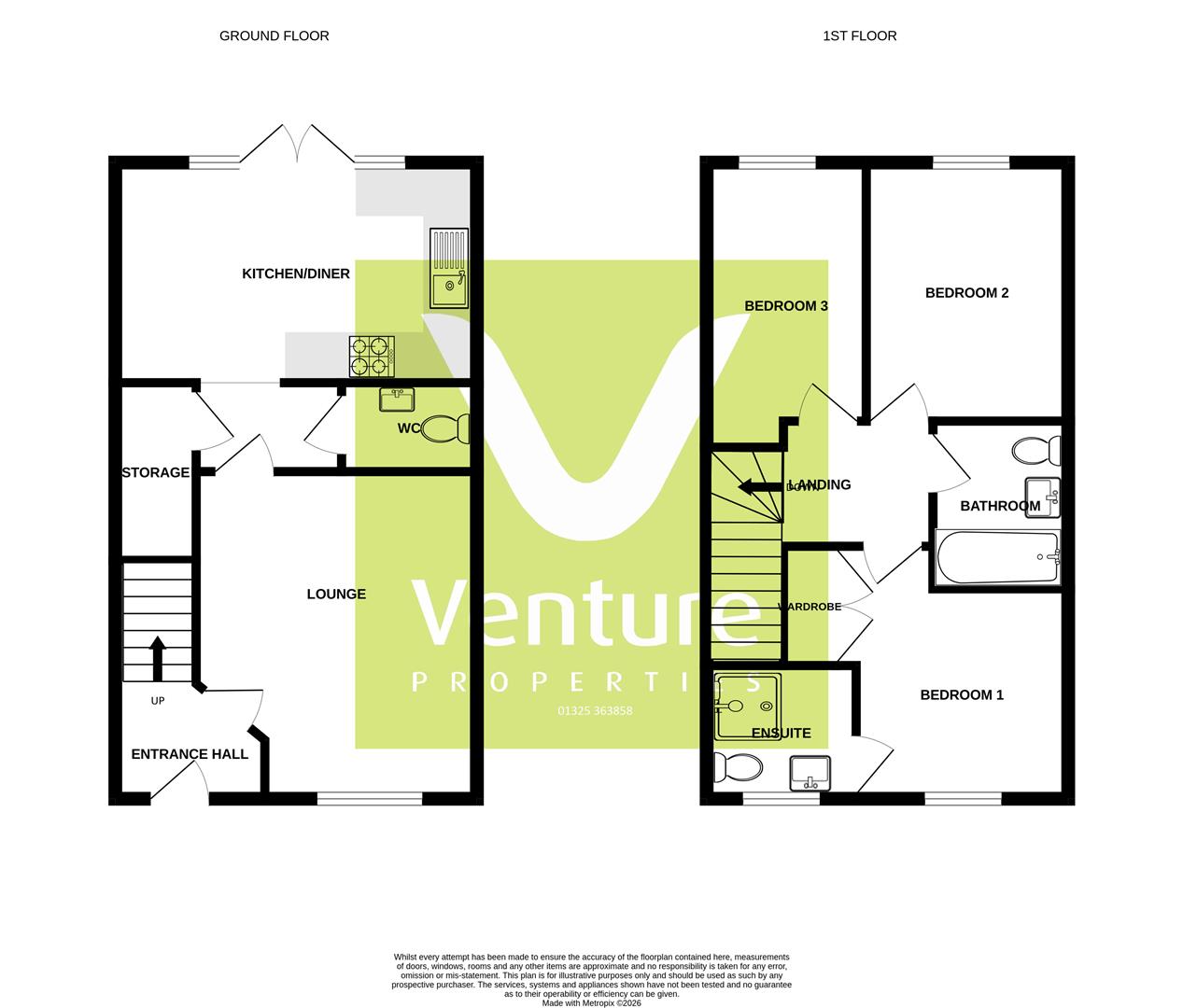 12, Barlby Drive, Darlington floorplan