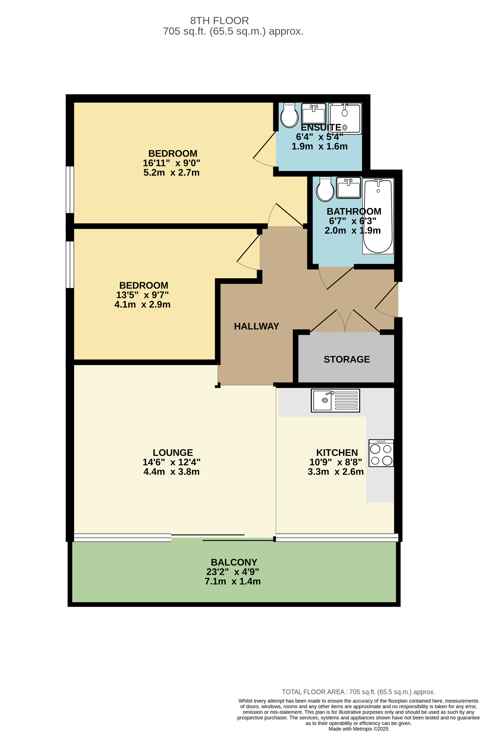 Flat A2305 Oxygen Tower, 50 Store Street, Manchester floorplan