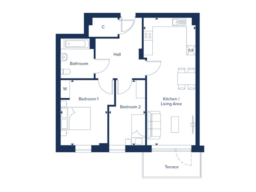 372, Overgate, Milton Keynes floorplan