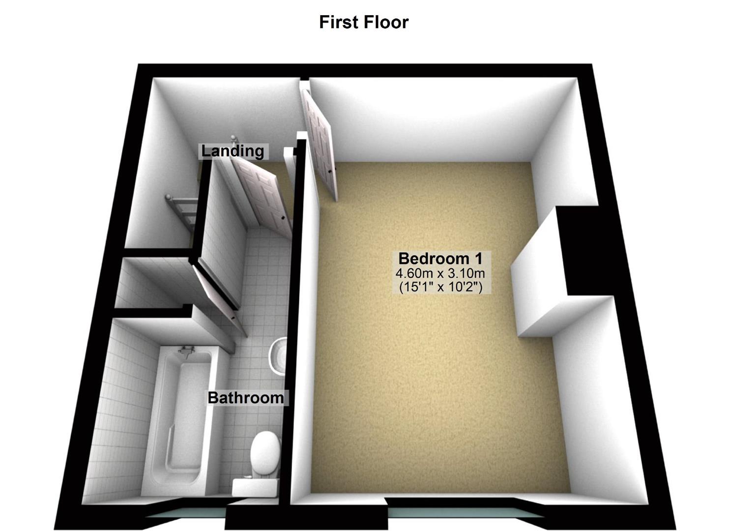 157, Fountain Street, Leeds floorplan