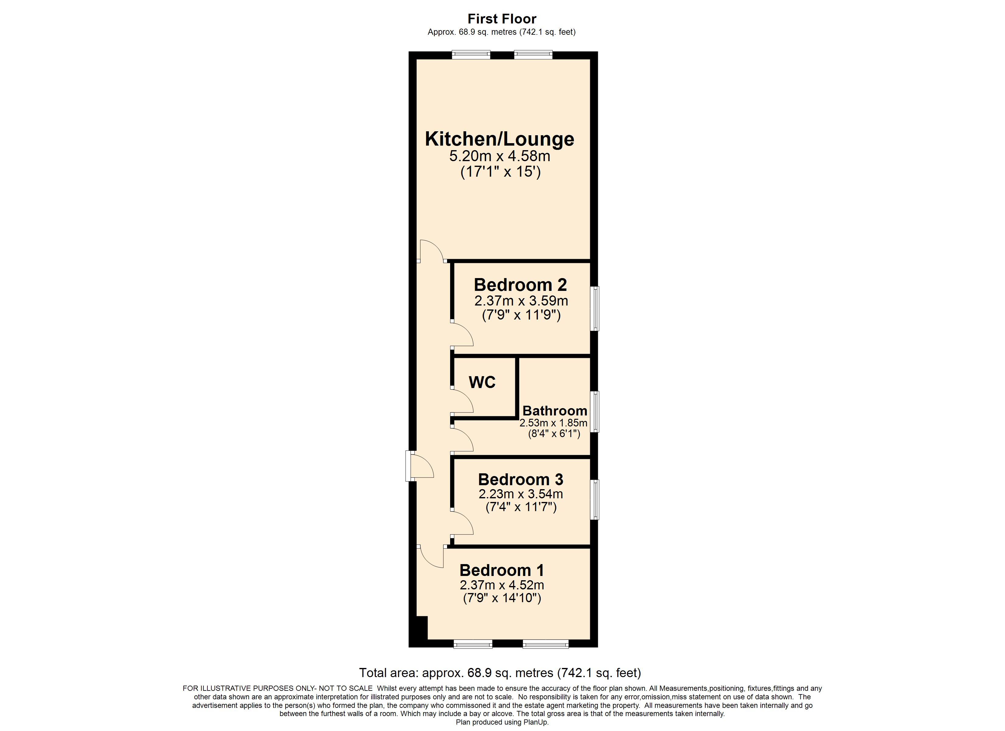 4 @ 56, Hook Road, Surbiton floorplan