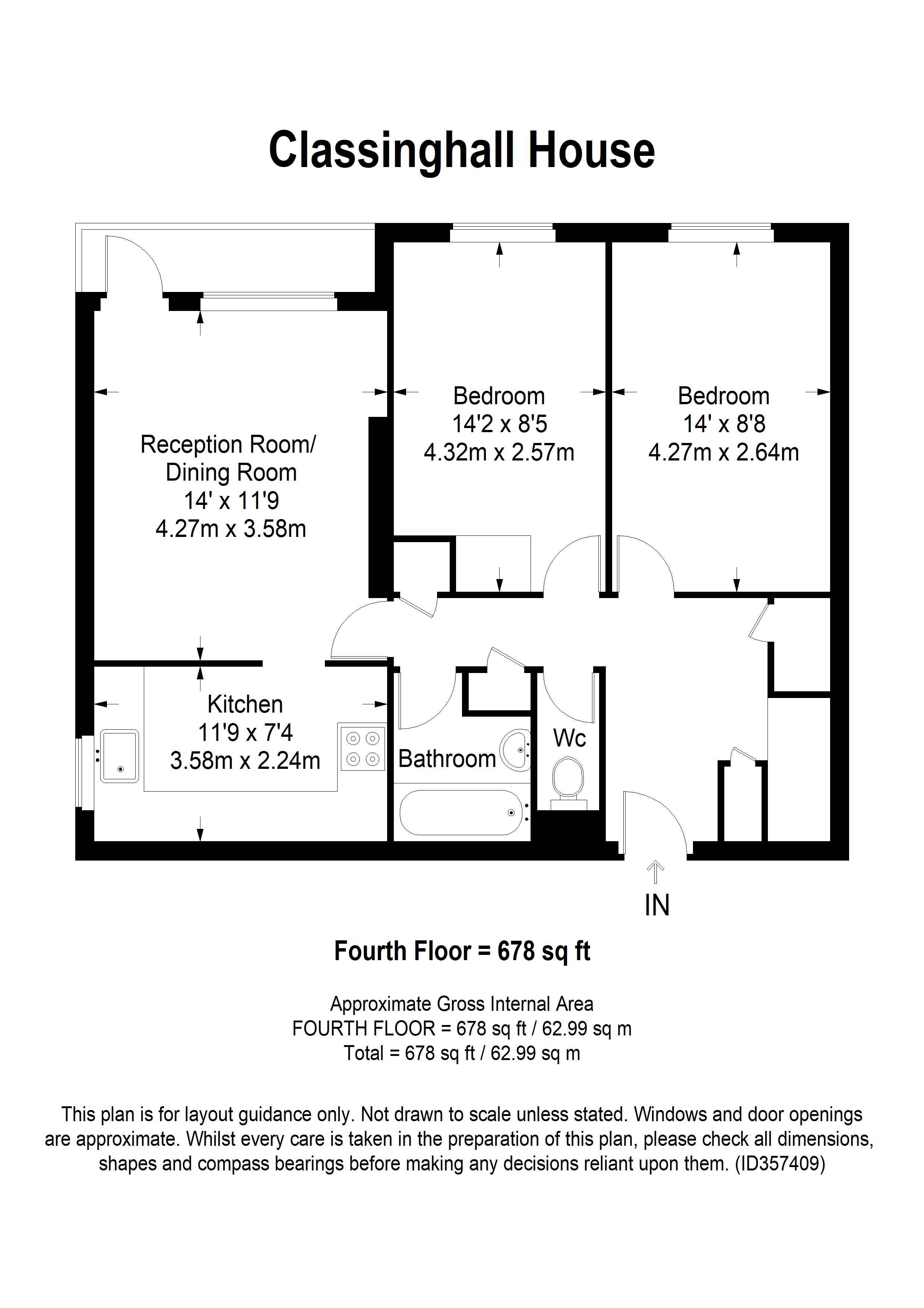 Classinghall House, London, SW15 floorplan