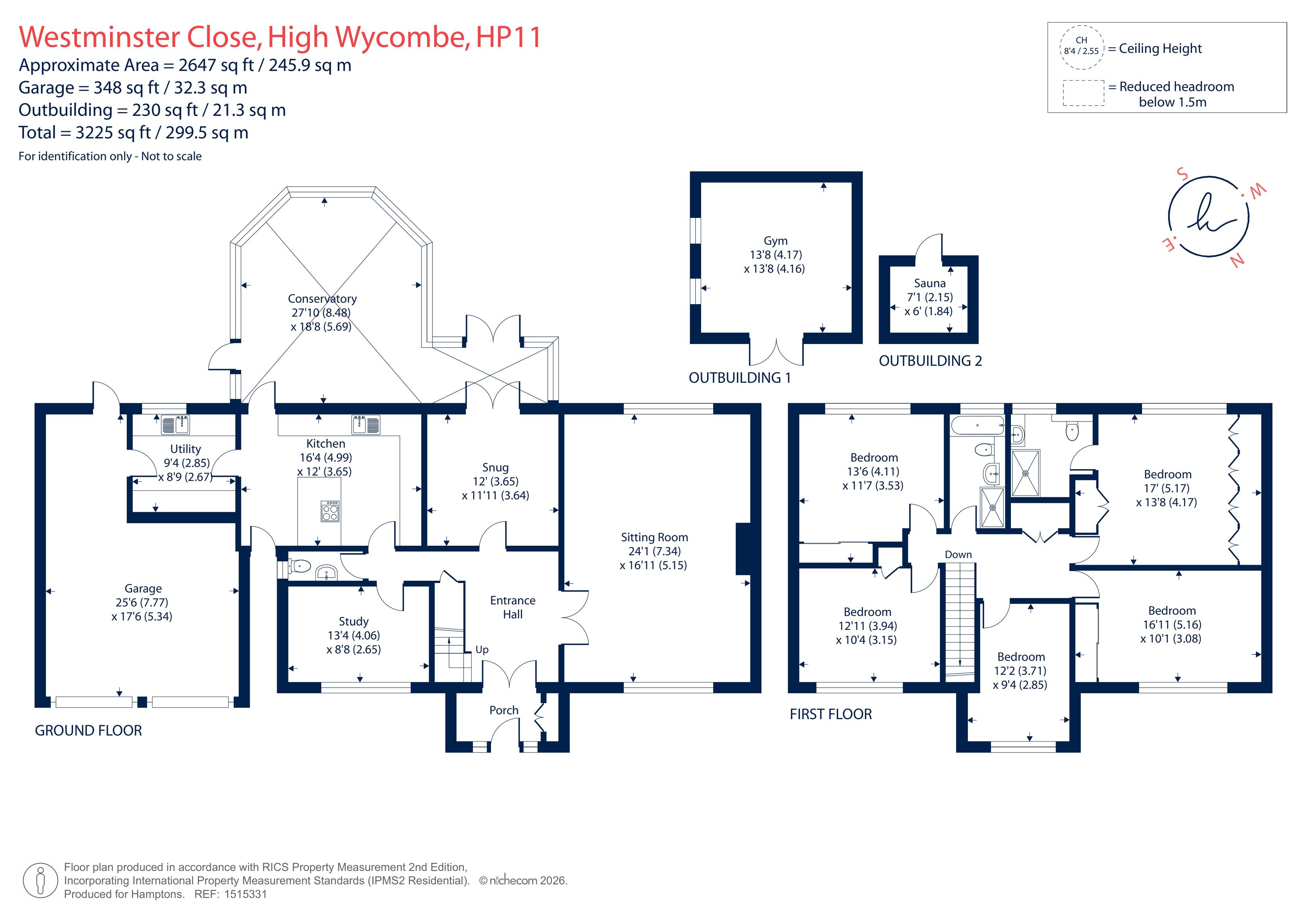 1, Westminster Close, High Wycombe floorplan