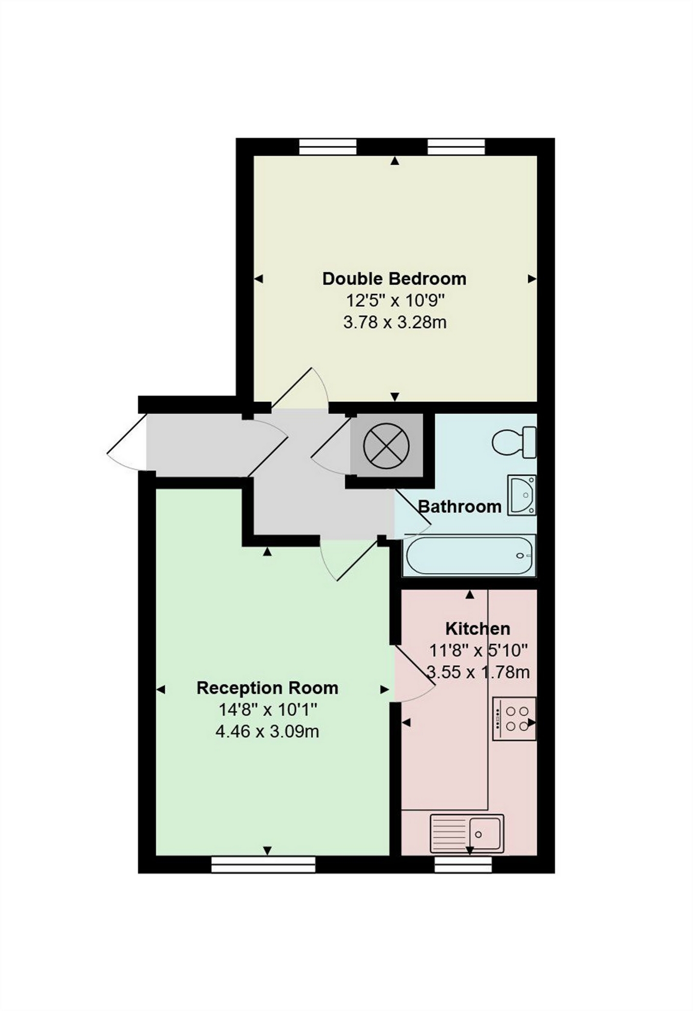 1 Bedrooms Flat to rent in Redford Close, Feltham, Greater London TW13