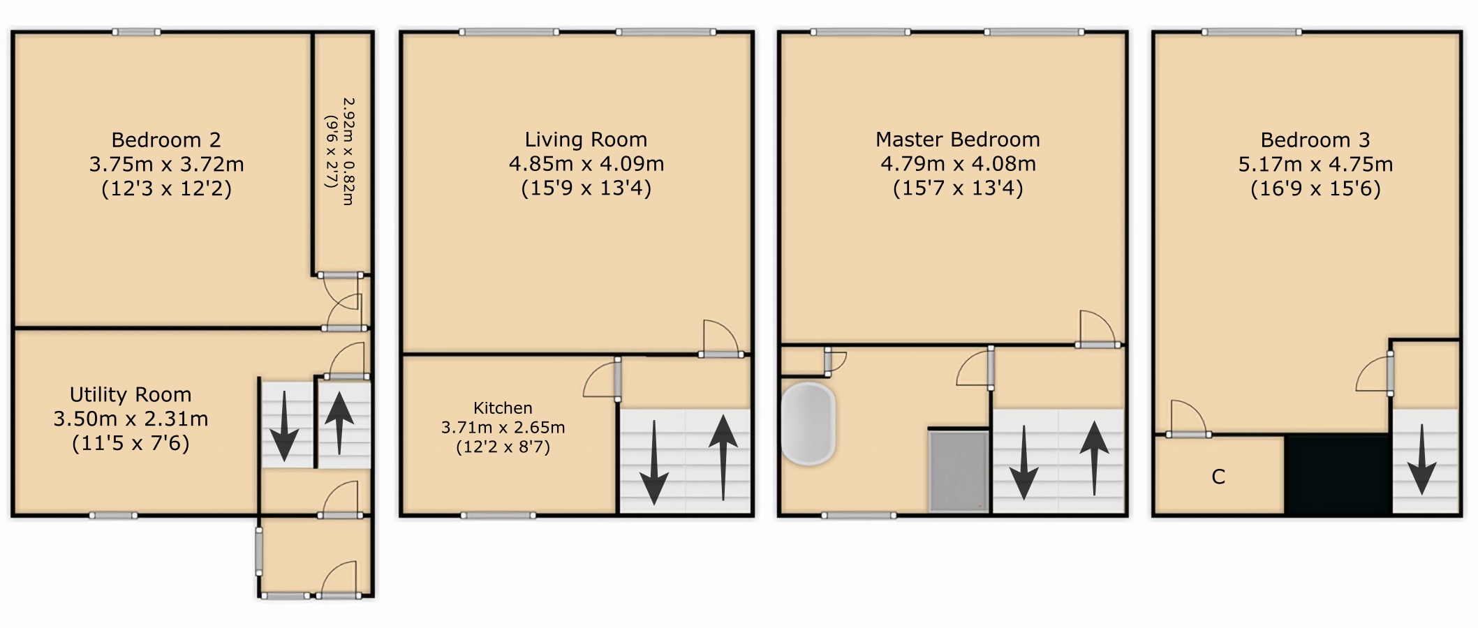 Skye House 108, High Street, Kirkcudbright floorplan