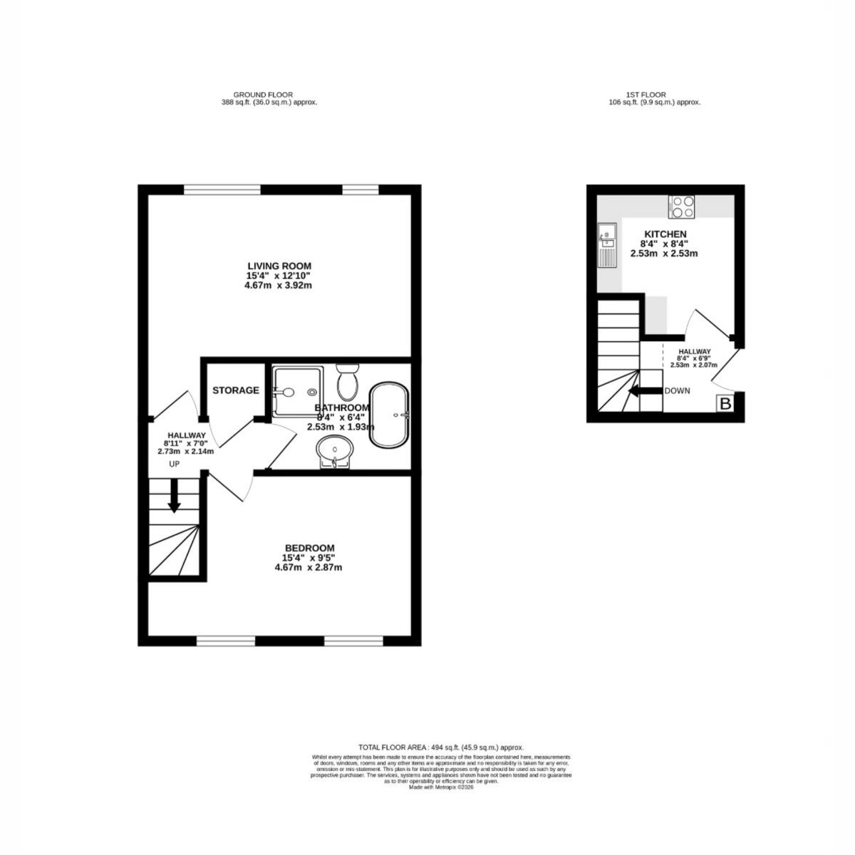 12 a, 5 Winckley Square, Preston floorplan