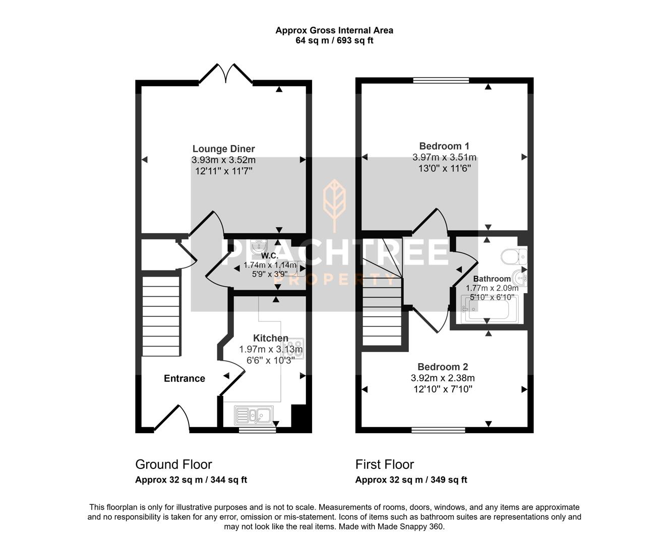 8, Barbour Way, Paisley floorplan