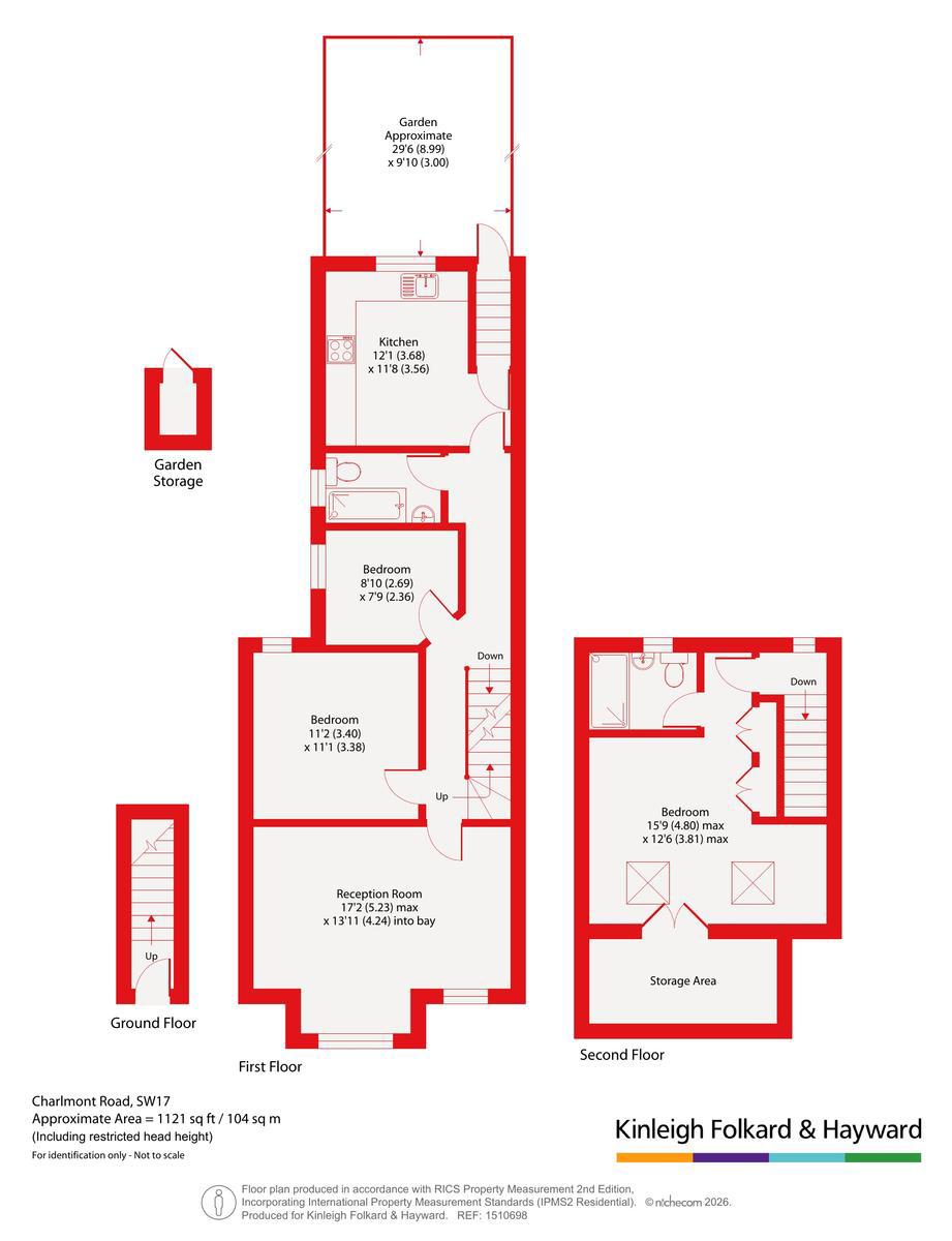 51, Charlmont Road, London floorplan