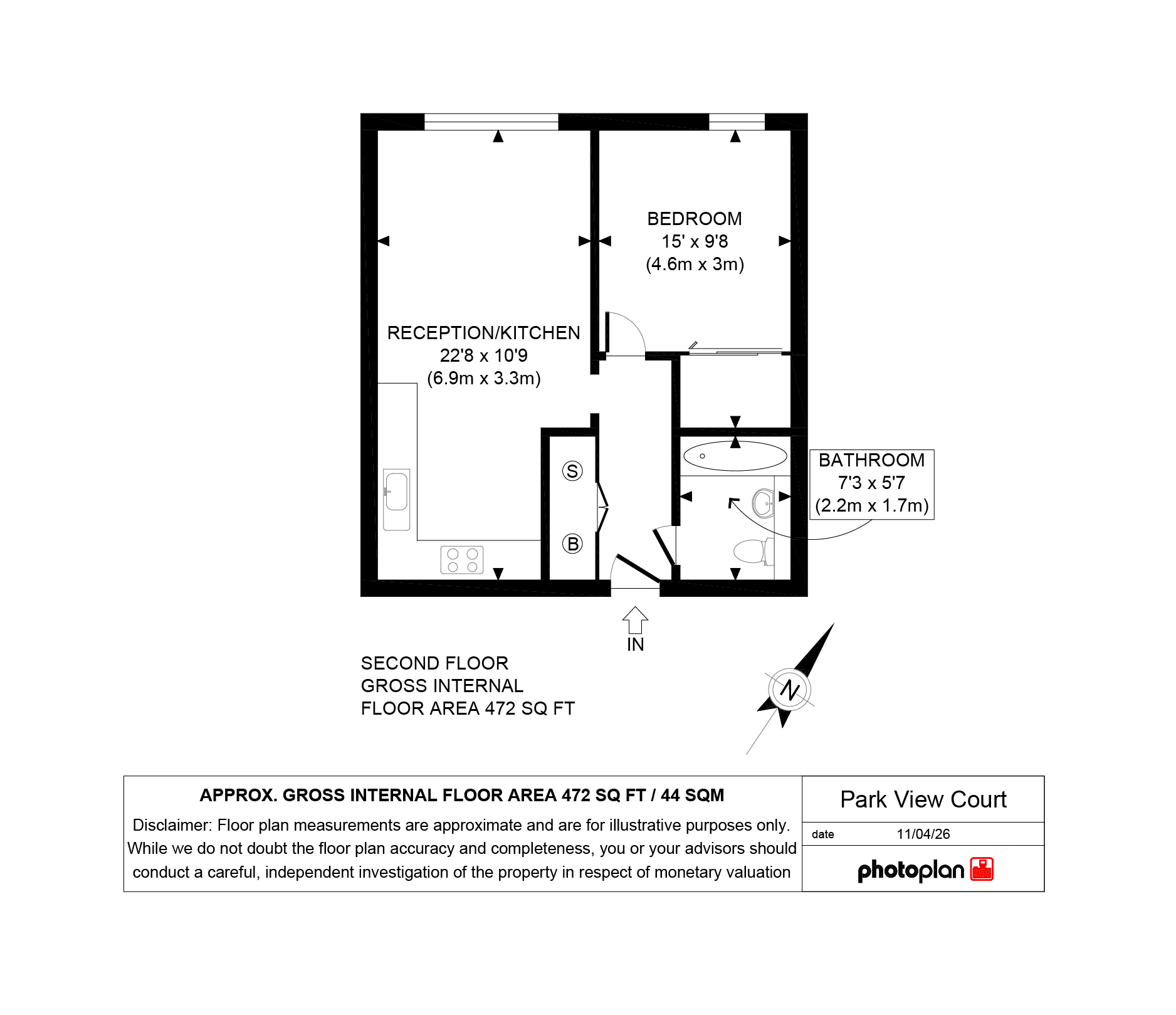 London E3 3AN, London floorplan