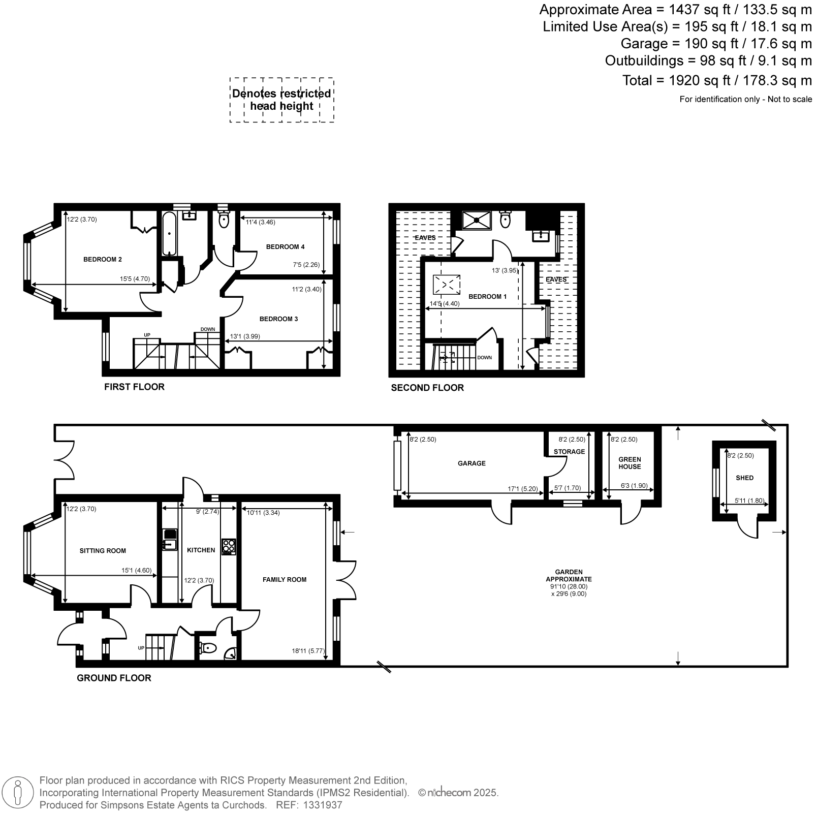 32, Oxford Crescent, New Malden floorplan