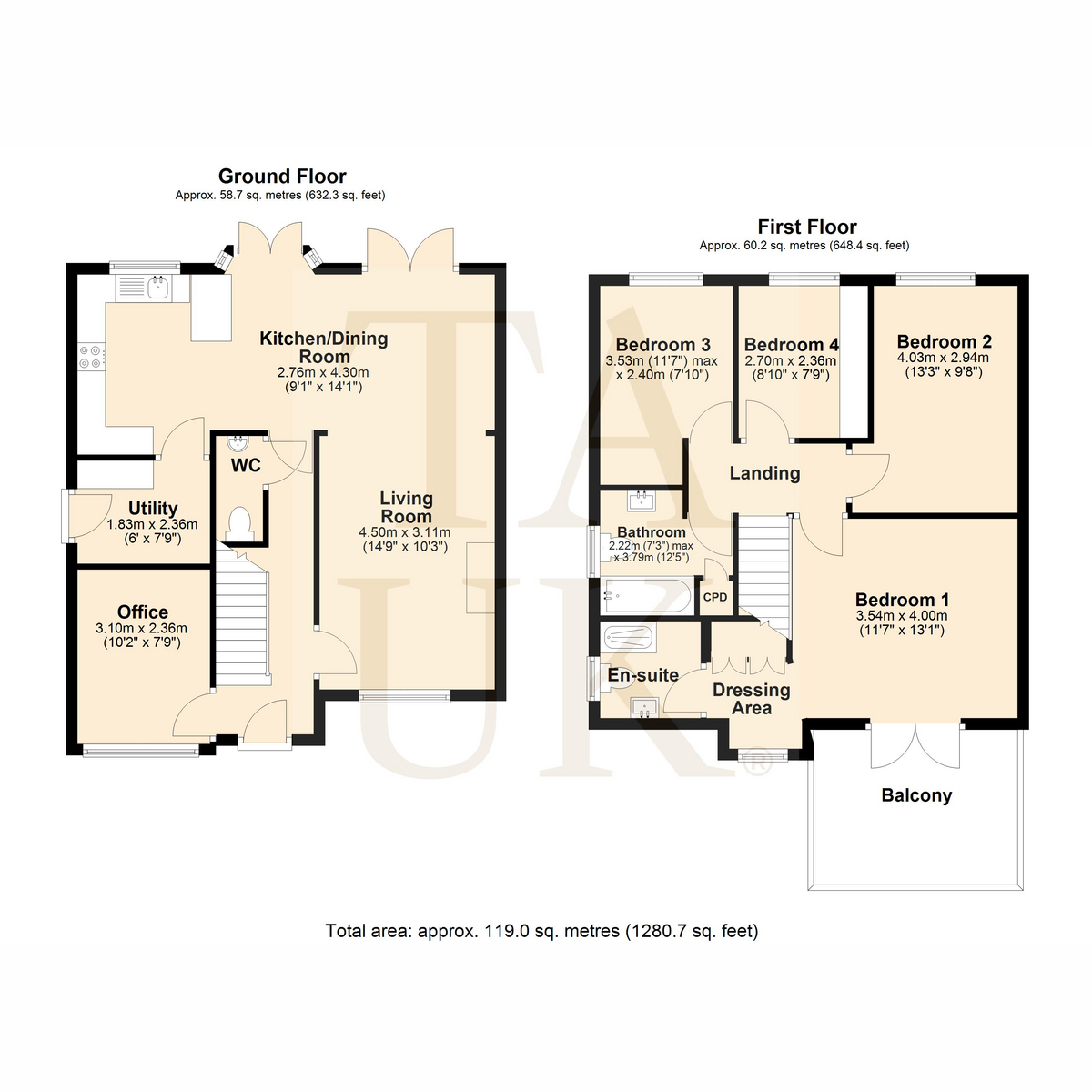49, Britannia Gardens, Stourport-on-Severn floorplan