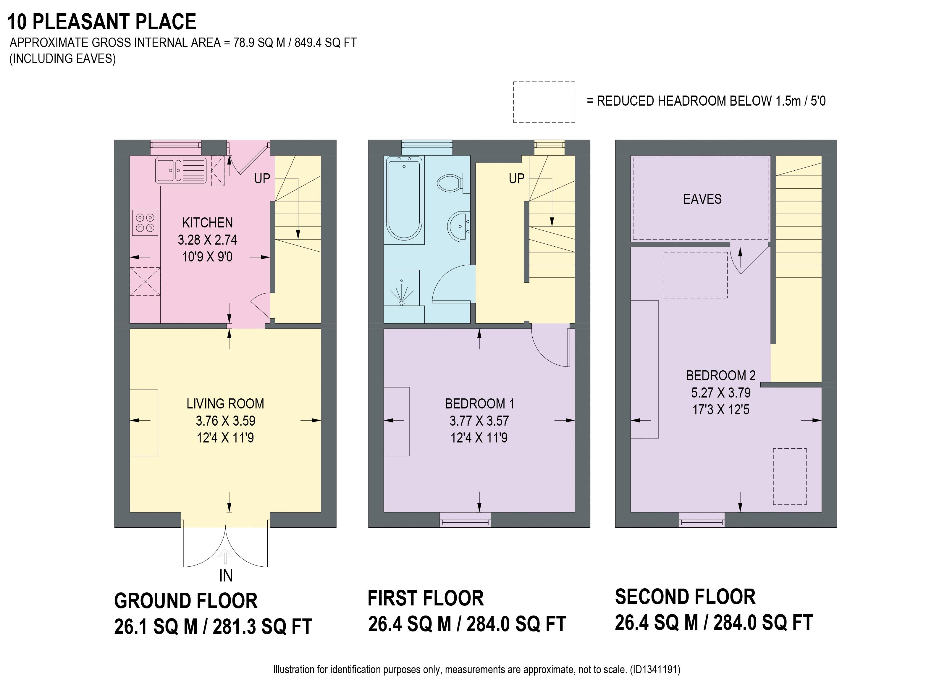10 Pleasant Place, Barker Lane, Chesterfield floorplan