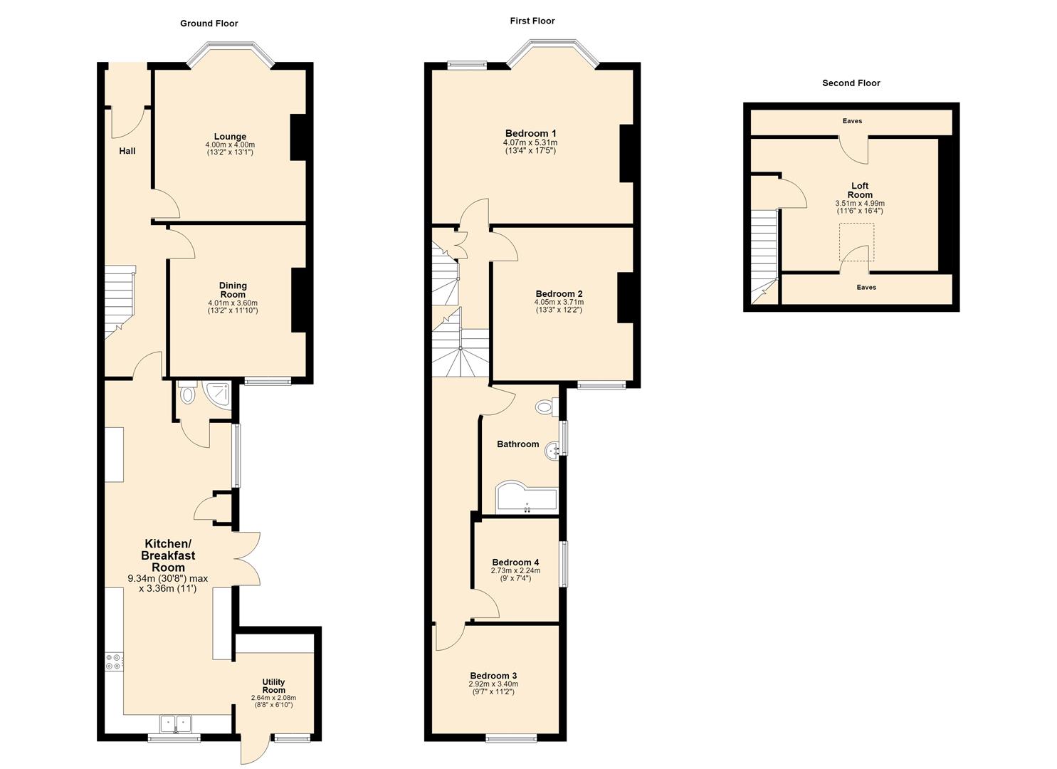596, Holderness Road, Hull floorplan