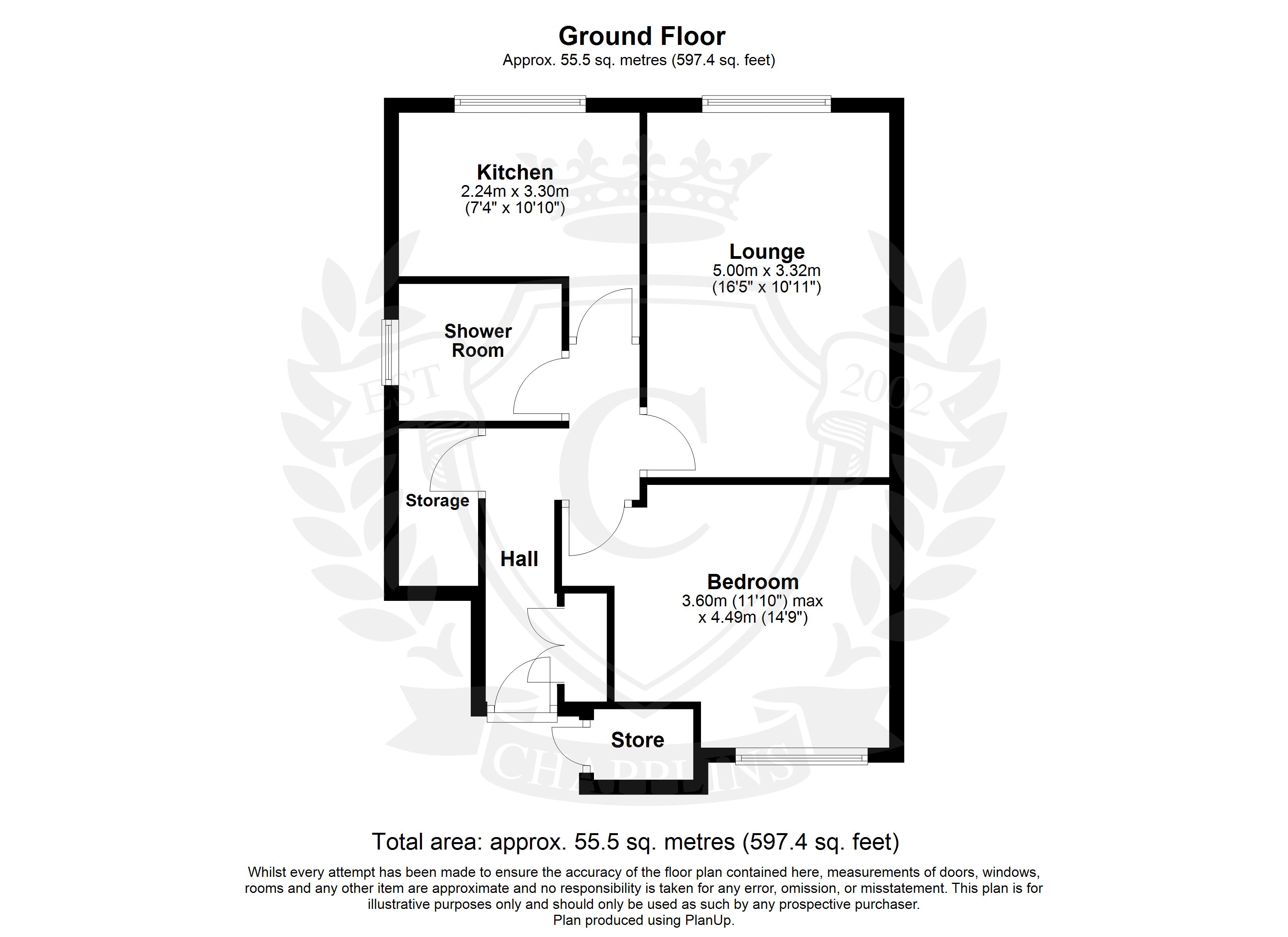 Flat 1, Cedarwood Lodge,, Northwood Square, Hampshire floorplan