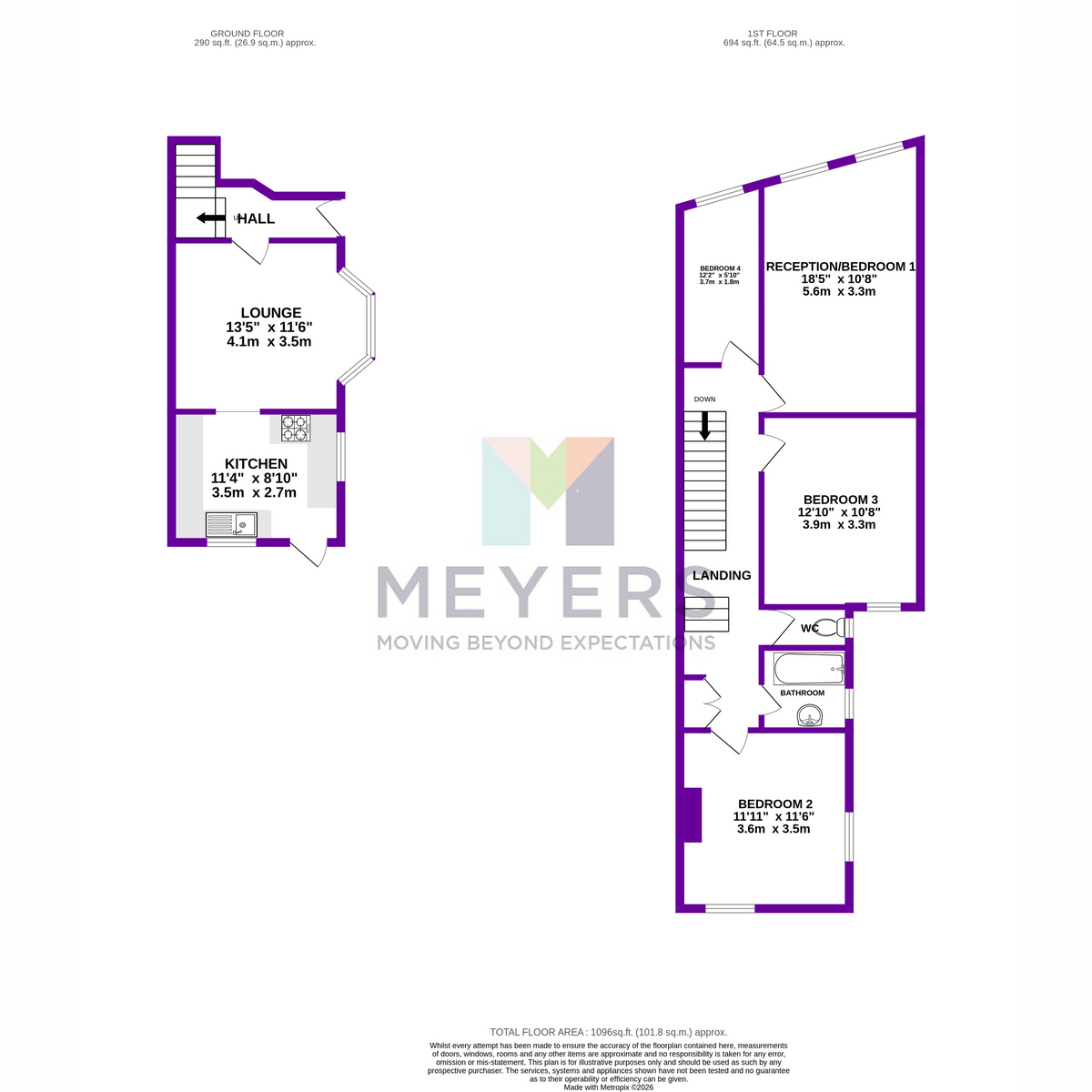 939a, Wimborne Road, Bournemouth floorplan