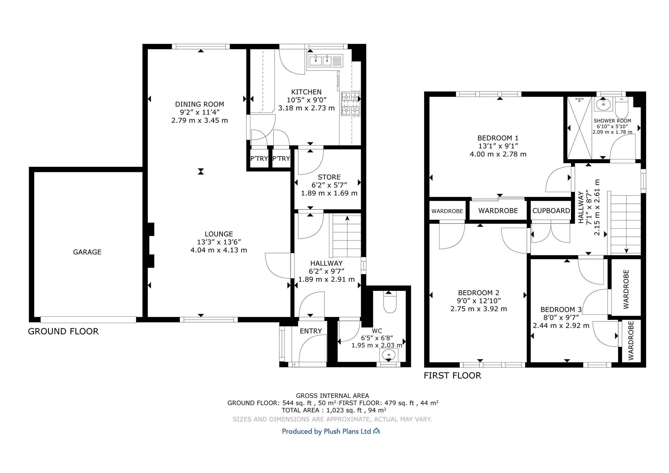 2 Brownside Grove, Glasgow floorplan