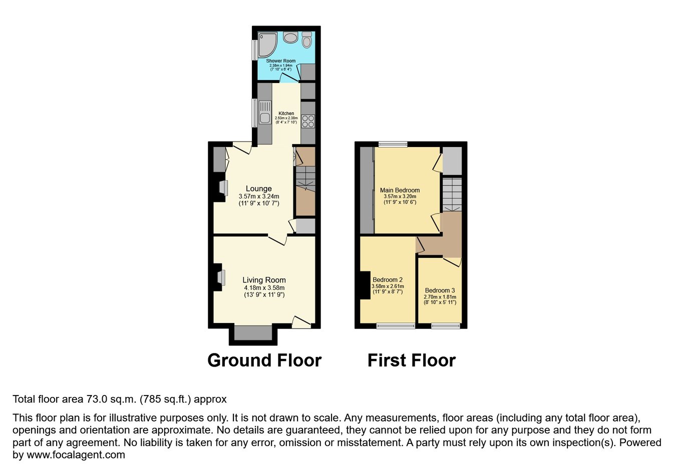 108, High Bank Road, Burton-on-Trent floorplan