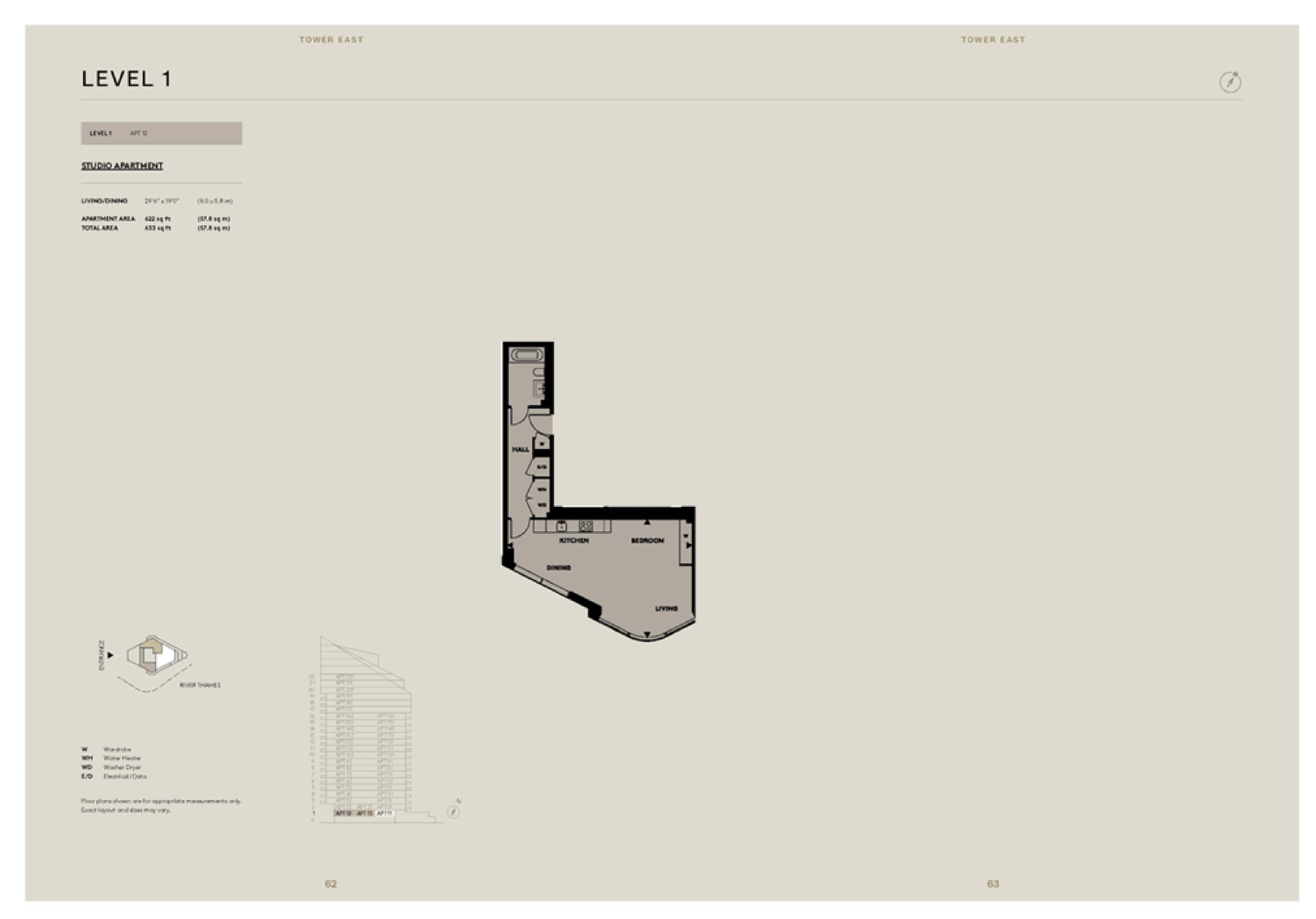 Unit 1.2,, Tower East, Lots Road floorplan