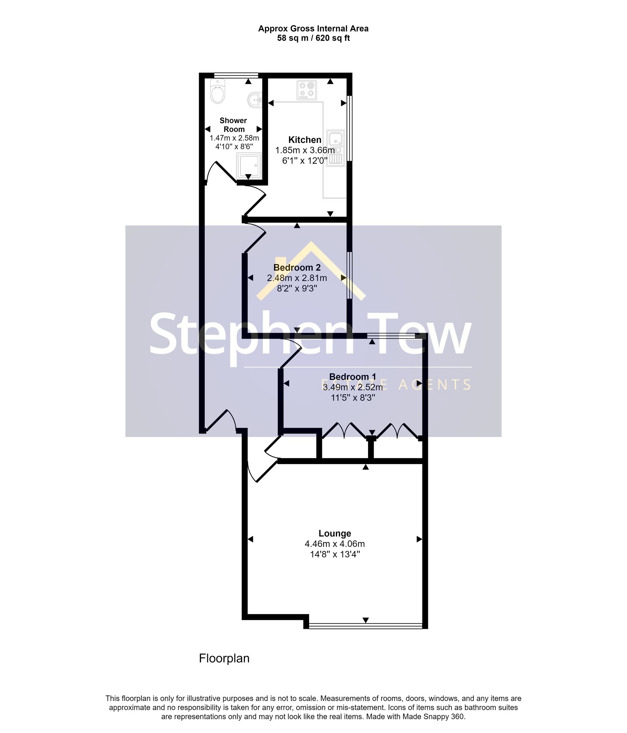 Grasmere Road, Blackpool FY1, 2 bedroom flat for sale 63775061