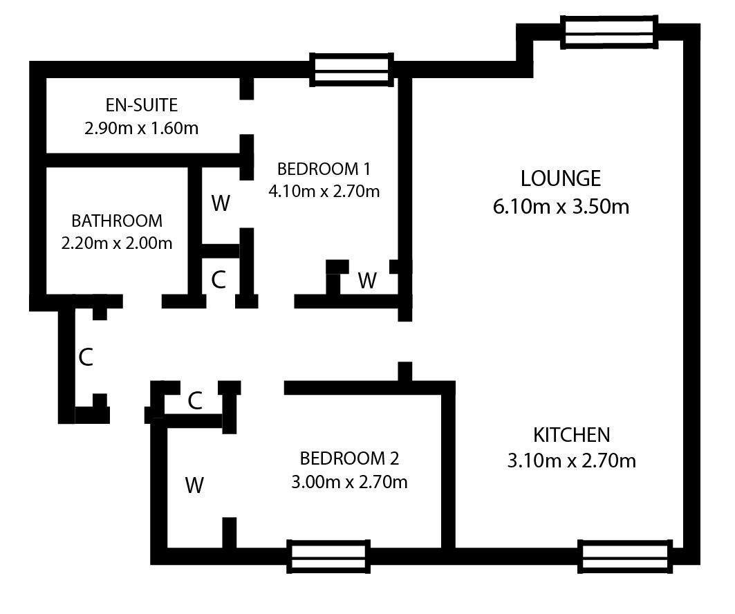 2 Bedrooms Flat for sale in 48 Chandlers Court, Stirling FK8