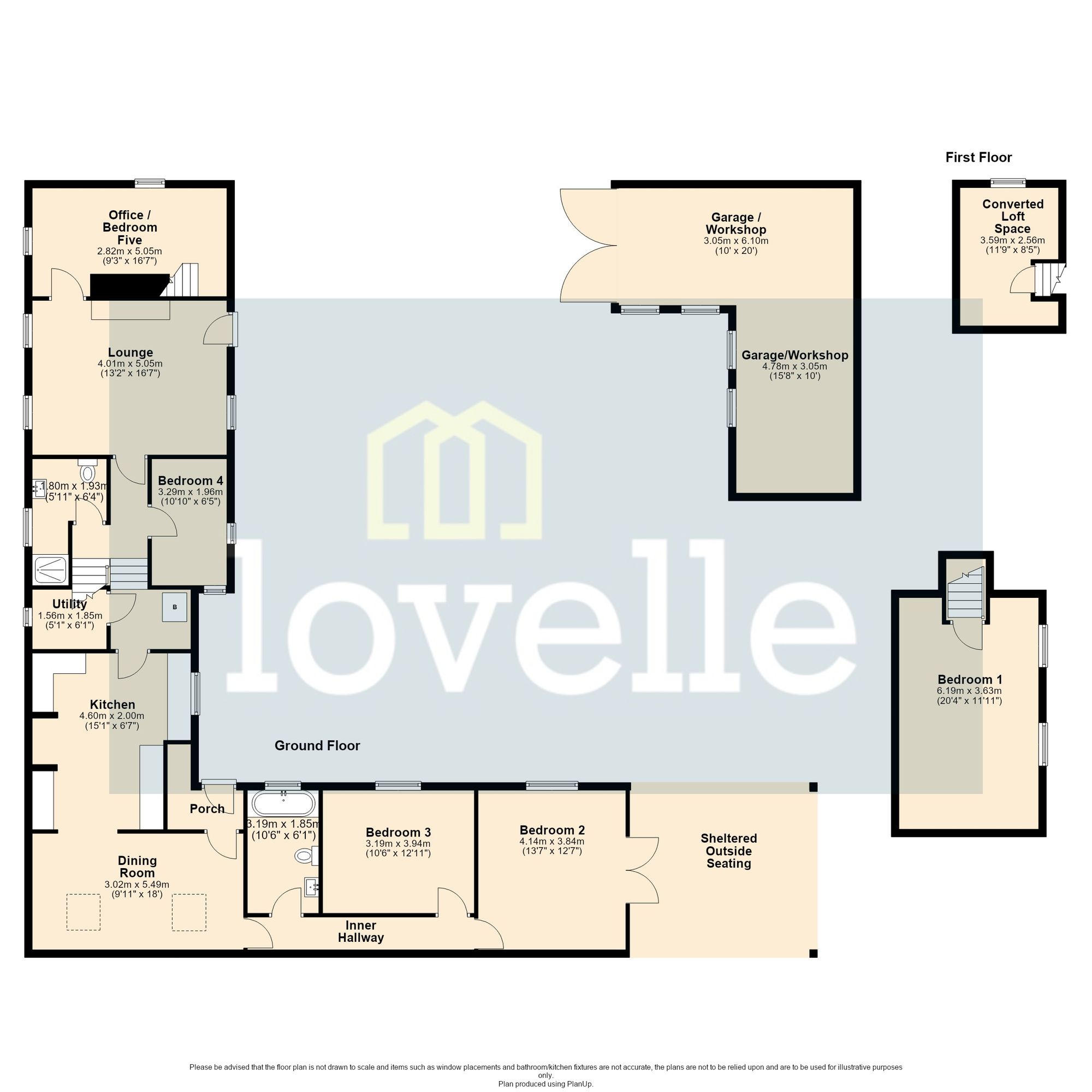 The Old Granary Main Road, Louth floorplan