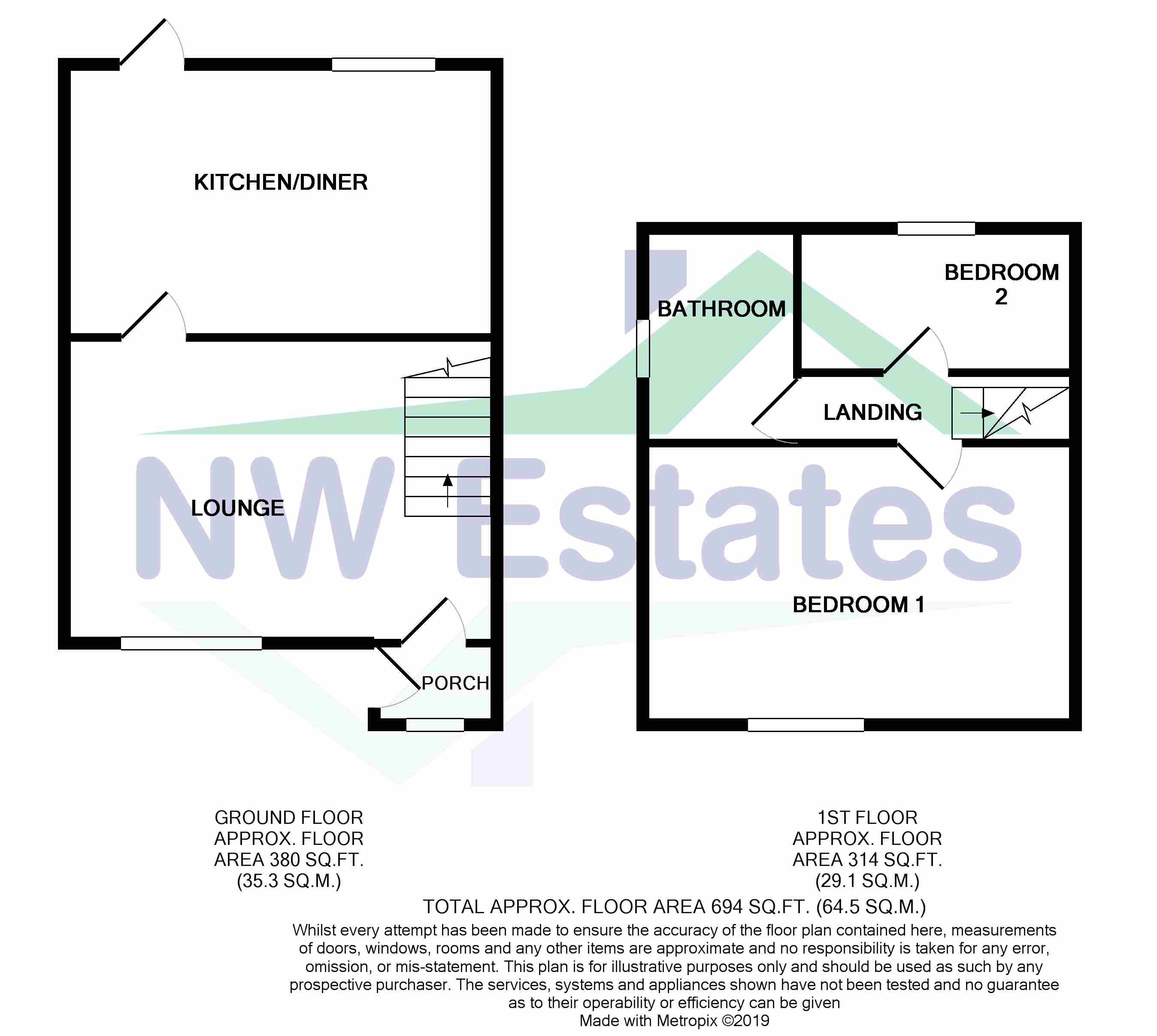 2 bed semidetached house for sale in Lingholme Road, Dentons Green, St