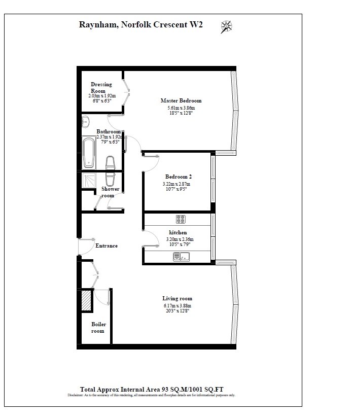 2 Bedrooms Flat for sale in Norfolk Crescent, London W2