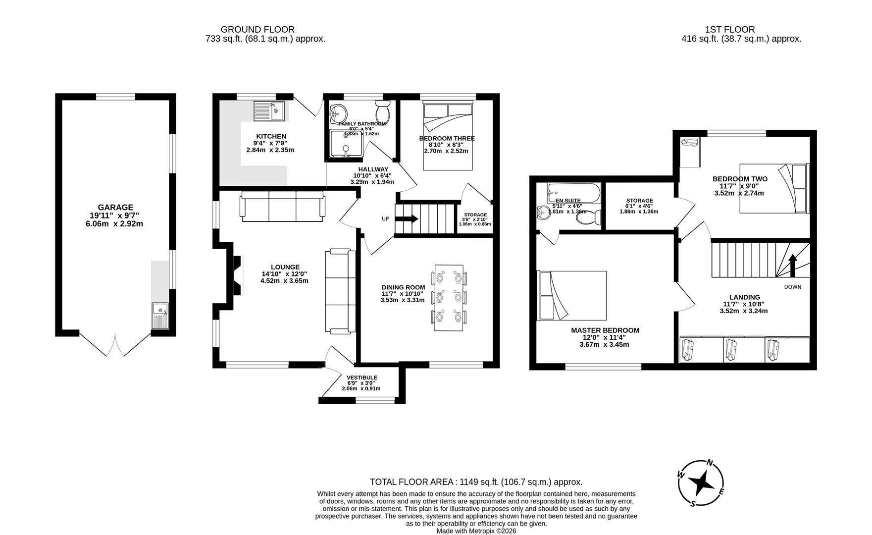 Longways, Brook Avenue, Preston floorplan
