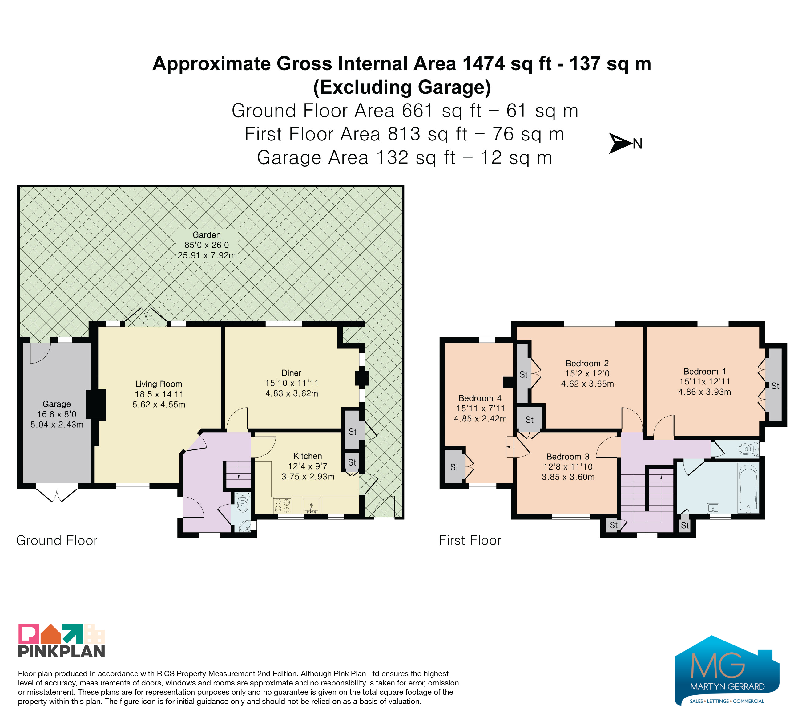 76, Manor Drive, London floorplan