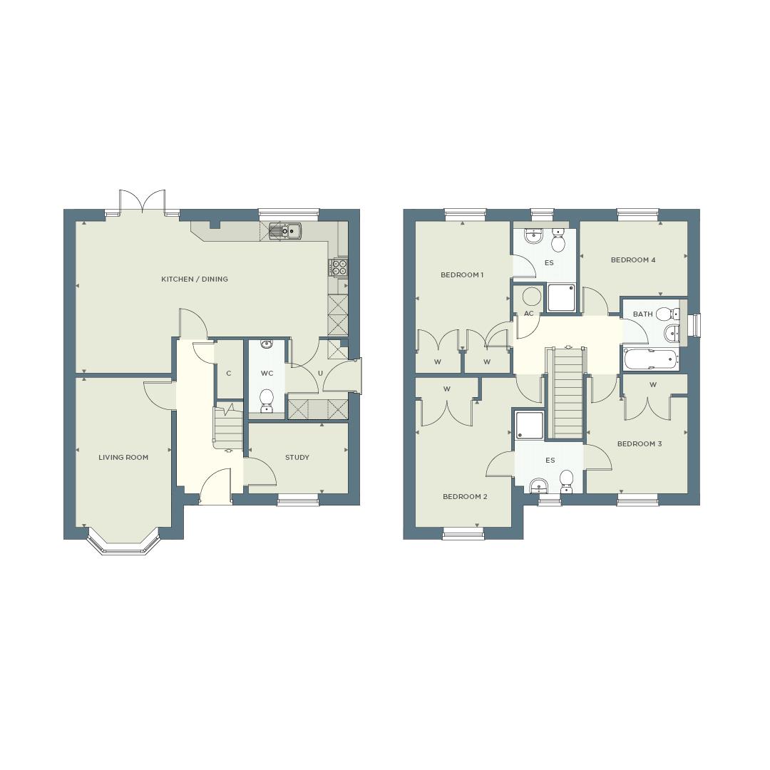 The Olton, Plot 55, Waterfield Drive, Coventry floorplan