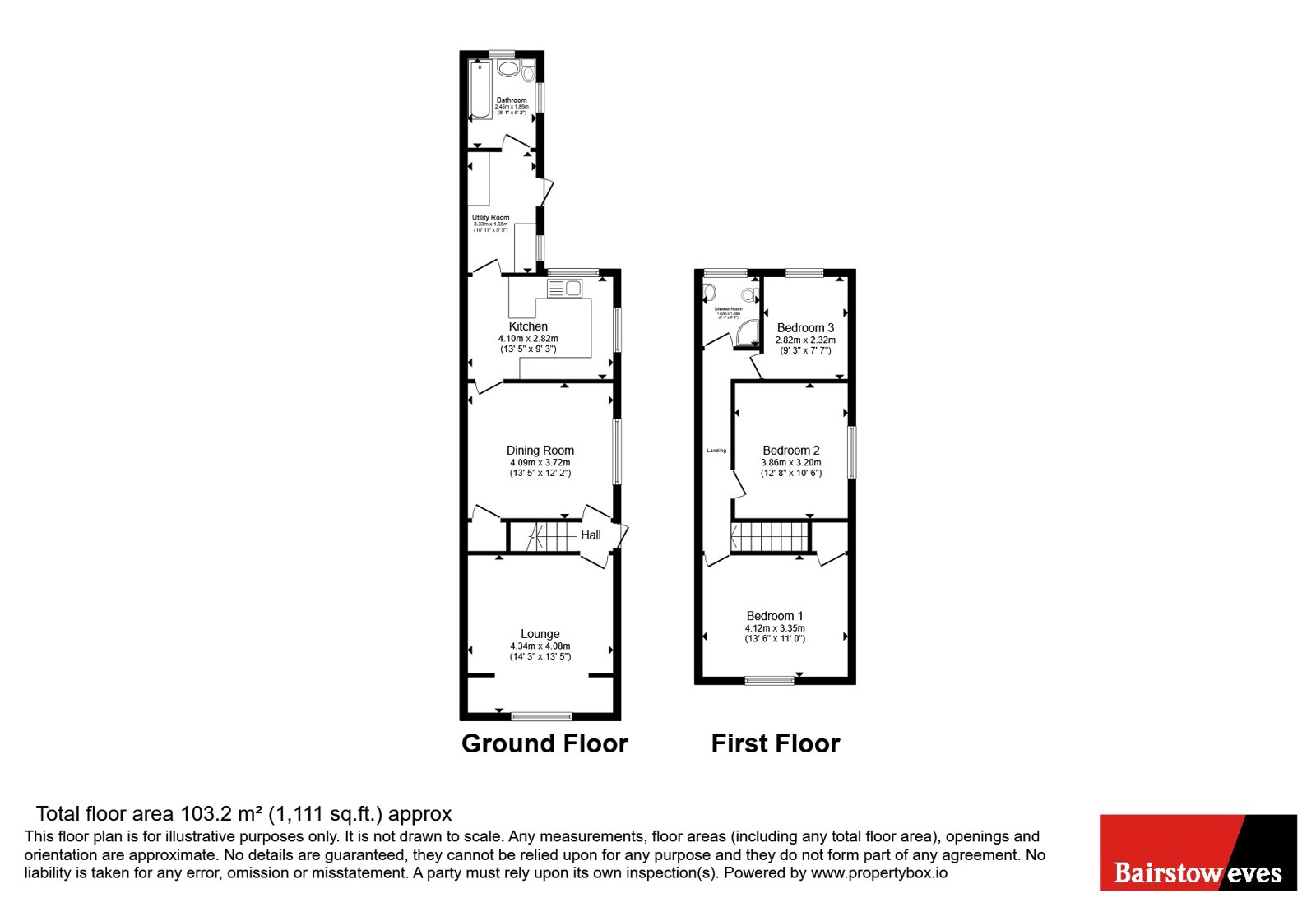 104, Chesterfield Road North, Nottinghamshire floorplan