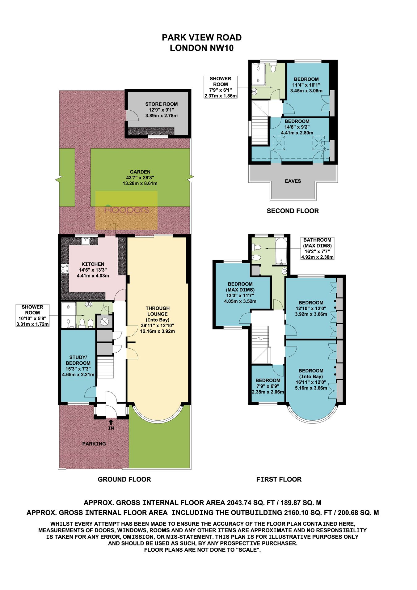 30, Park View Road, London floorplan
