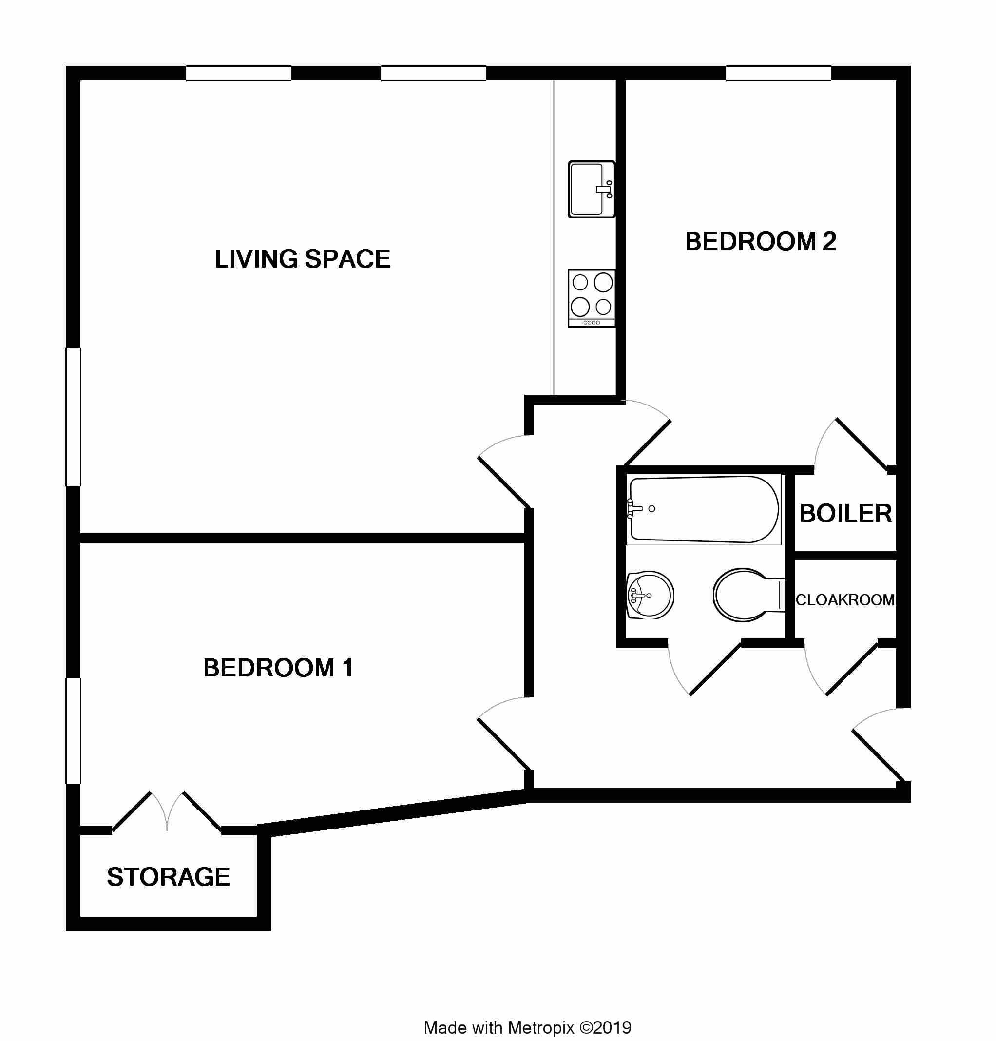 2 Bedrooms Flat to rent in Duckmoor Road, Bristol BS3