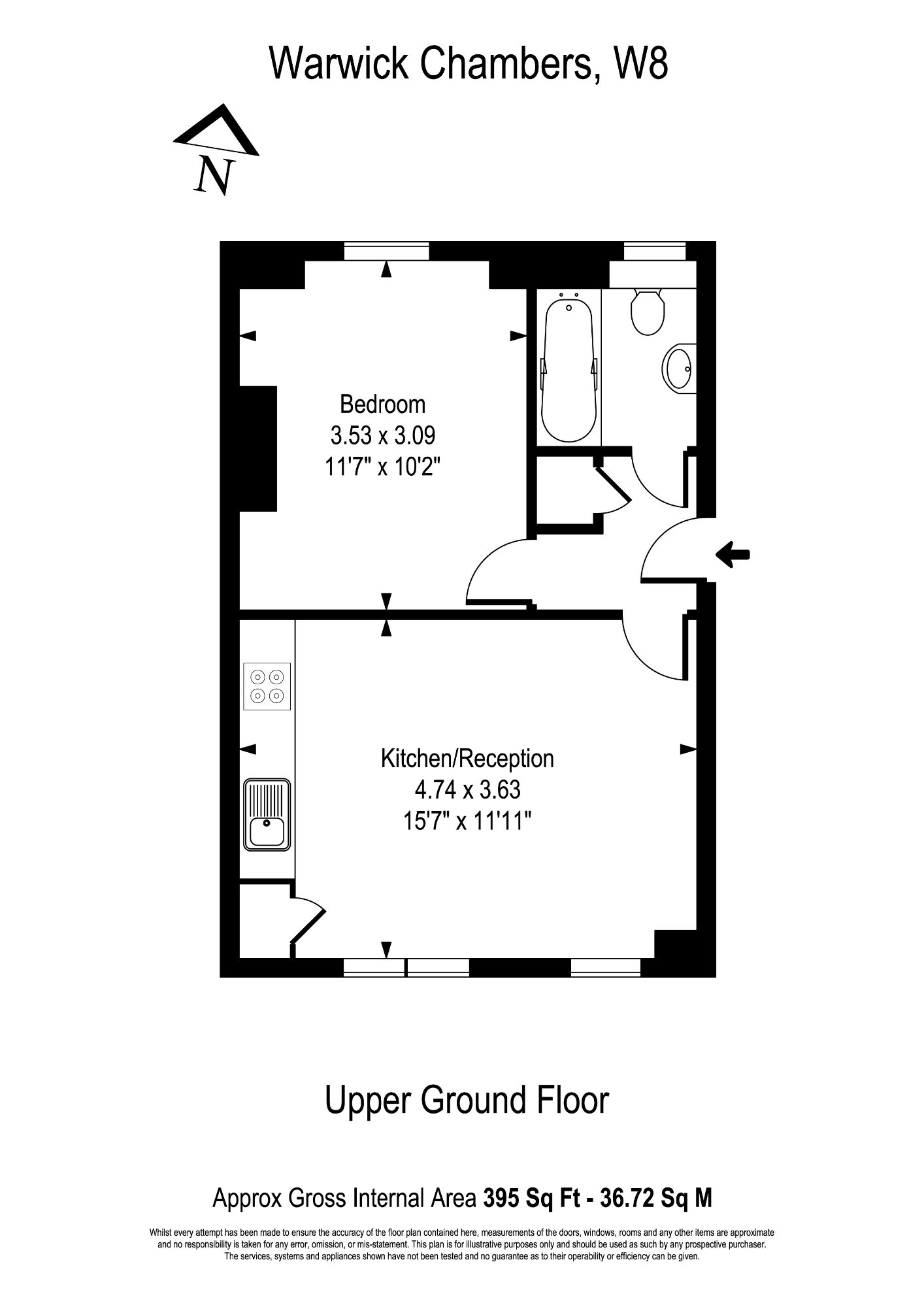 1 Bedrooms Flat for sale in Warwick Chambers, Pater Street W8