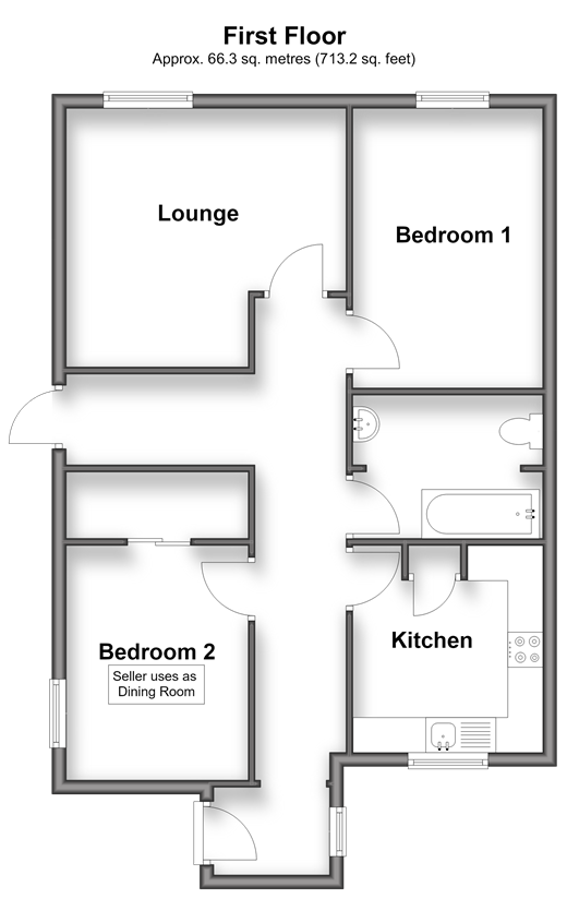 Flat 4, Conistan Park, Shanklin floorplan