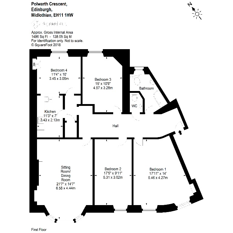 4 Bedrooms Flat to rent in Polwarth Crescent, Polwarth, Edinburgh EH11