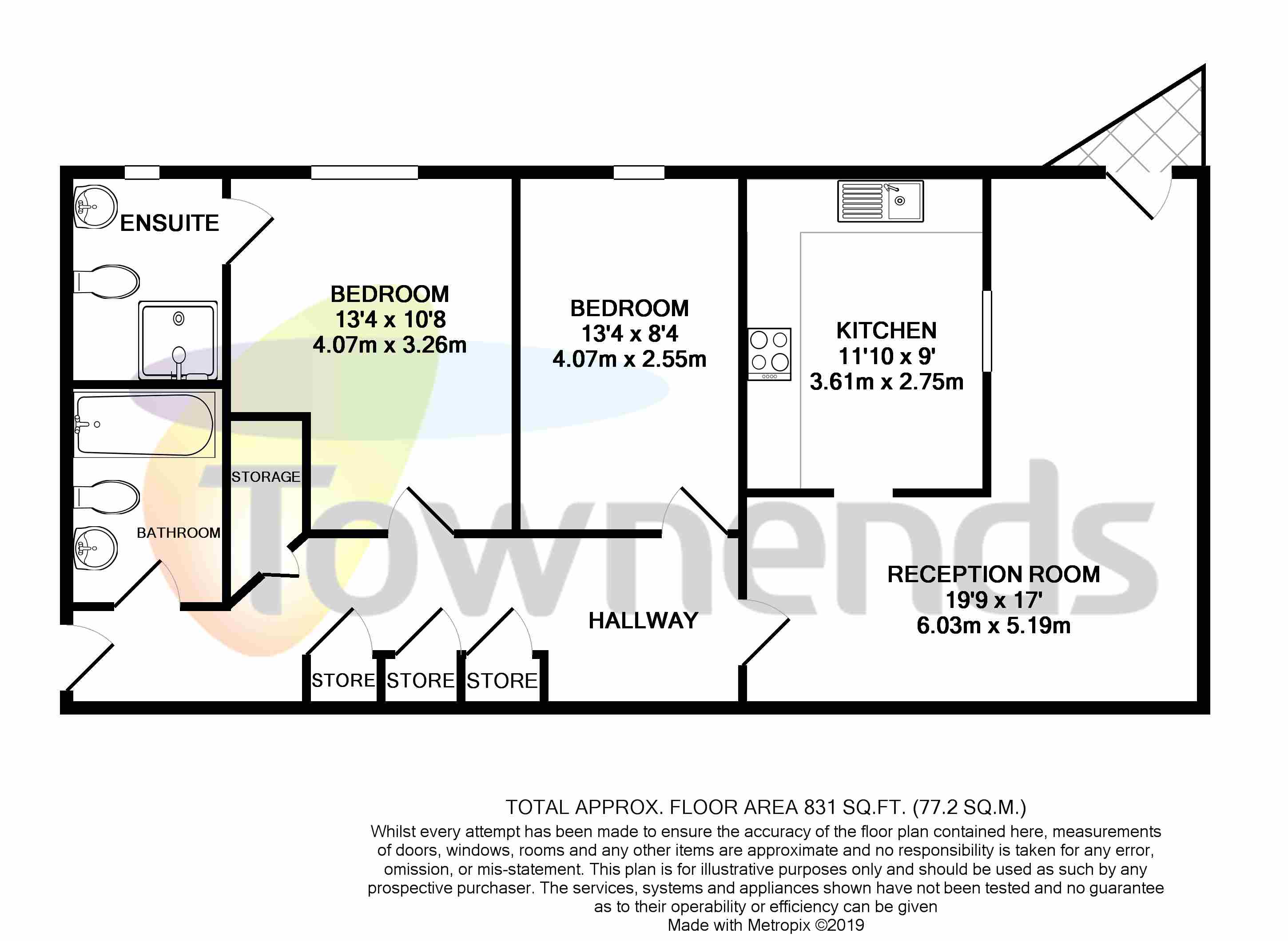 2 Bedrooms Flat to rent in Holland Gardens, Brentford TW8